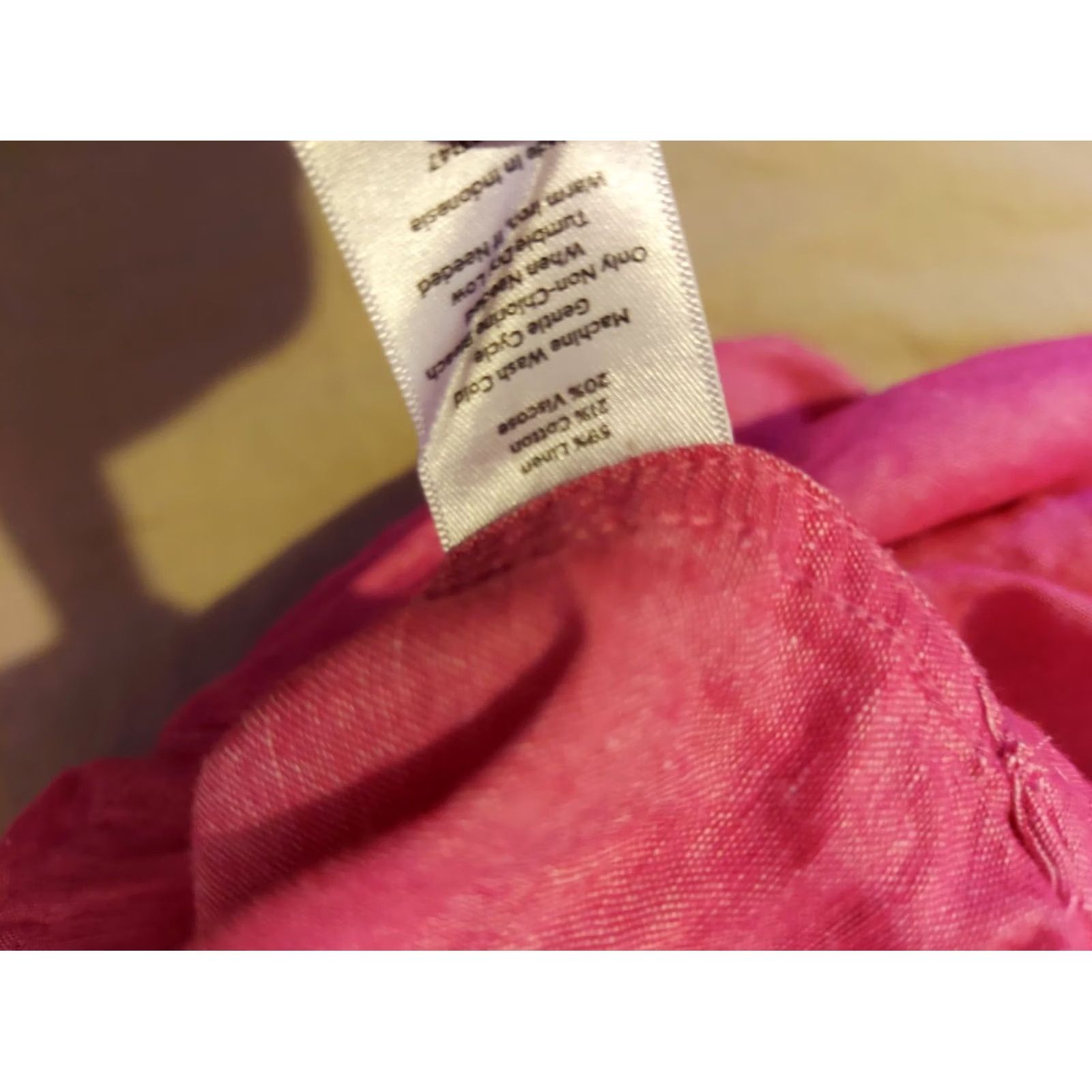 Talbots Talbots Shirt Linen Purple Long Sleeve Blouse M Medium Womens Size M / US 6-8 / IT 42-44 - 5 Thumbnail