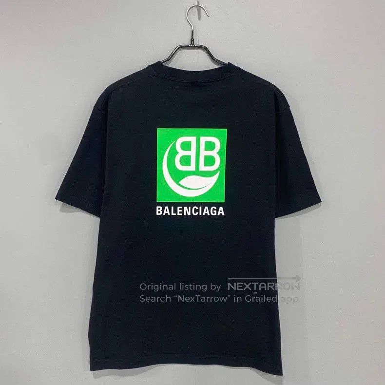 Balenciaga Balenciaga Eco-friendly Printed Logo Short Sleeve Size US S / EU 44-46 / 1 - 2 Thumbnail