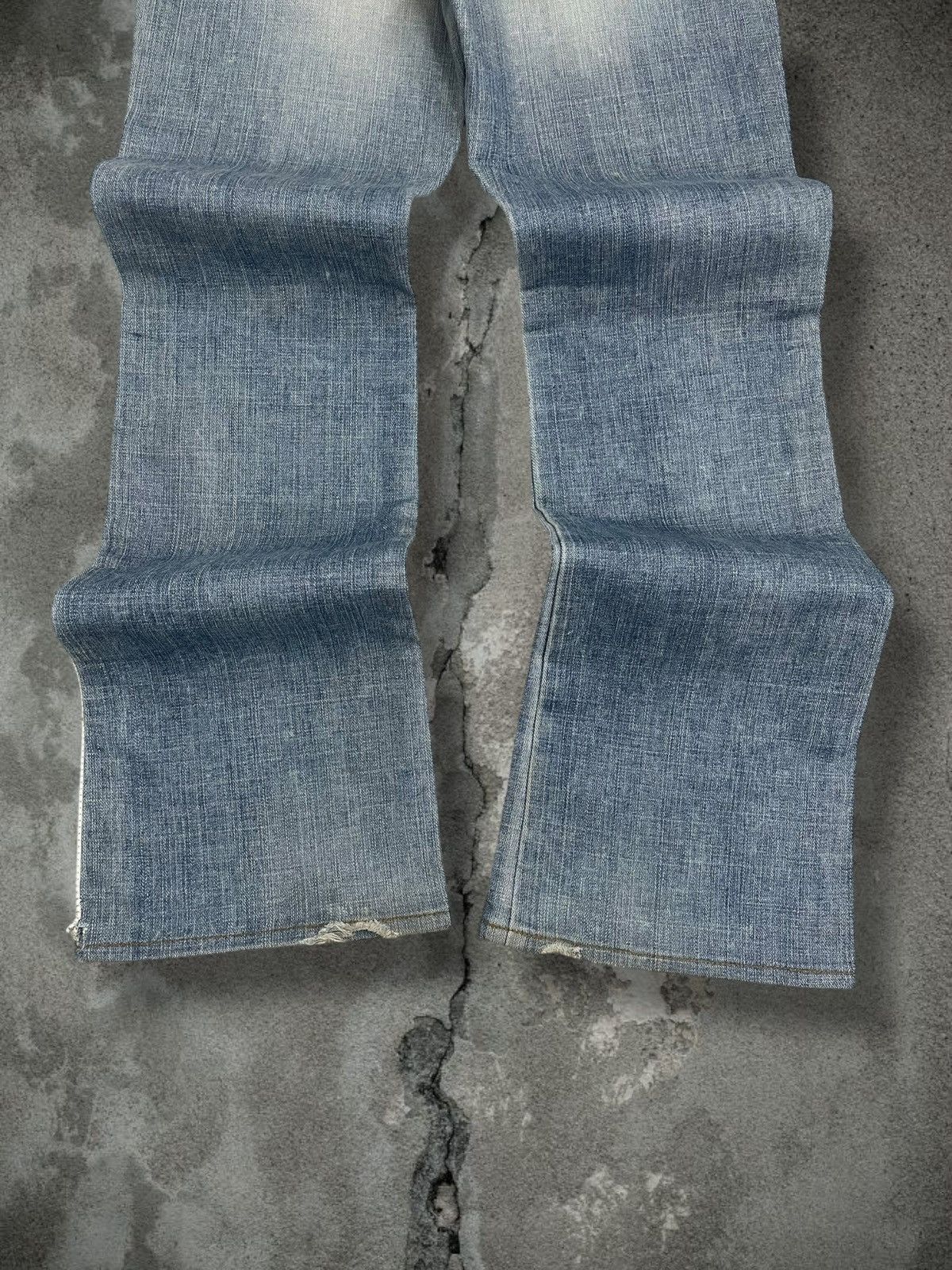 Yohji Yamamoto Vintage Japan Designer Yohji Yamamoto Ined Flared Blue Denim Size US 30 / EU 46 - 12 Thumbnail