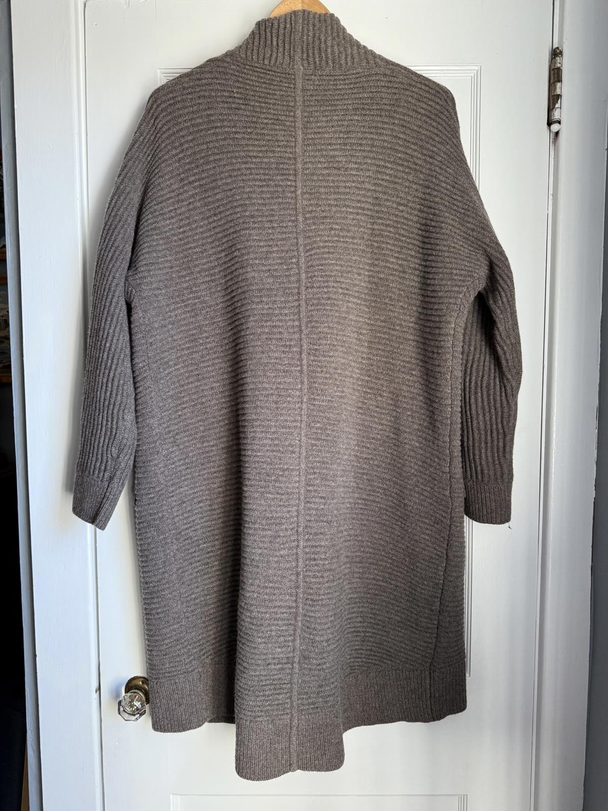 Madewell Madewell 100% Wool Ribbed Cardigan Sweater Coat Size L / US 10 / IT 46 - 3 Thumbnail