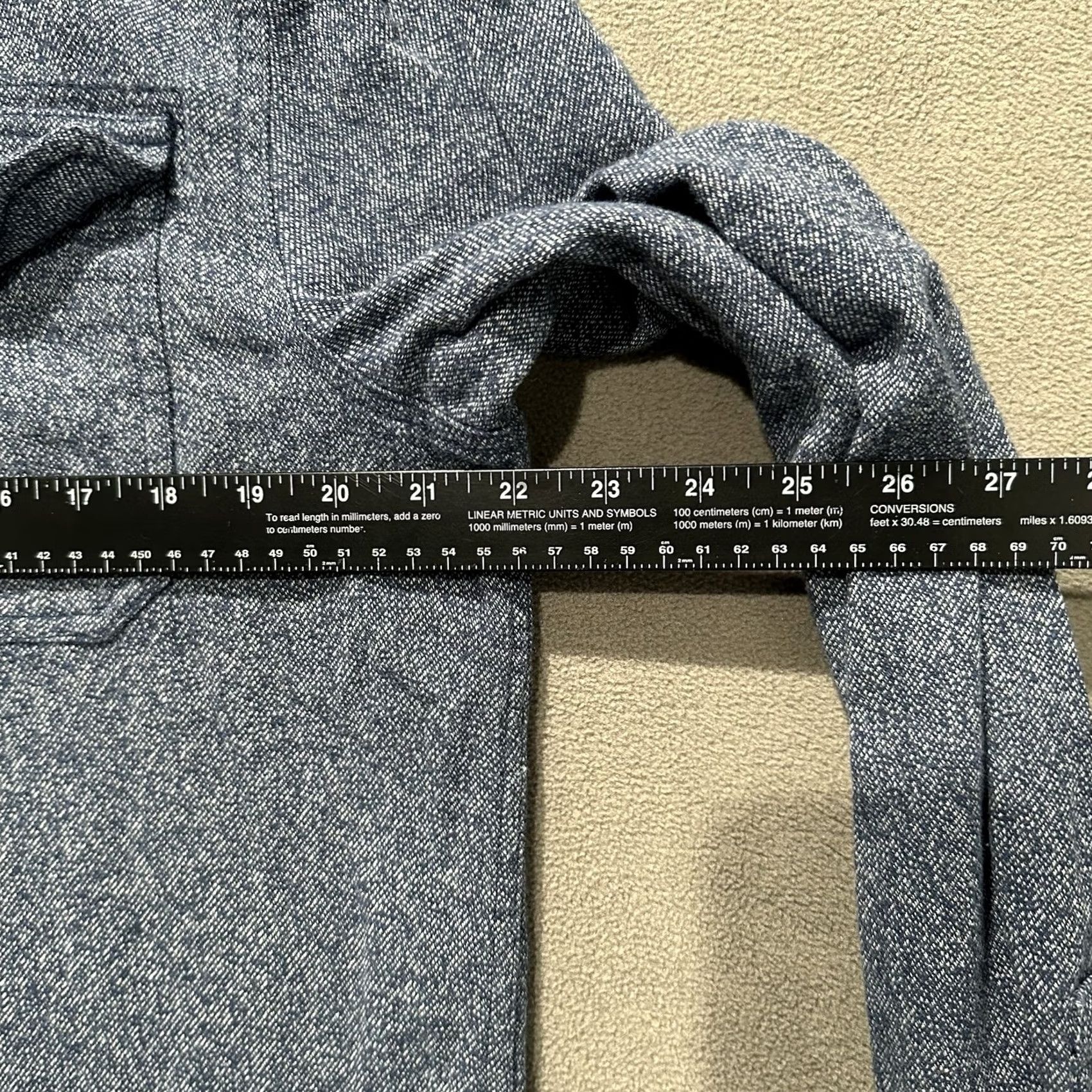 Prana prAna Shirt Mens Medium Blue Flannel Button Up Long Sleeve Outdoor EUC Size US M / EU 48-50 / 2 - 6 Thumbnail