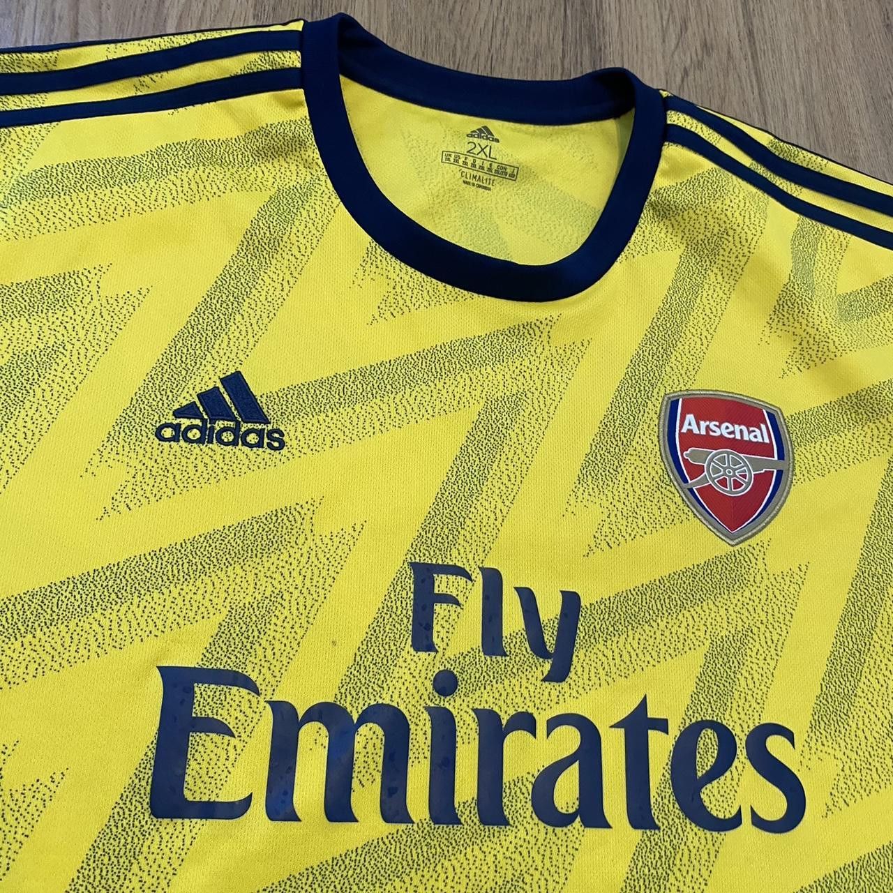 Adidas 2019-20 Arsenal Away Adidas Football Shirt Premier League Size US XXL / EU 58 / 5 - 3 Thumbnail