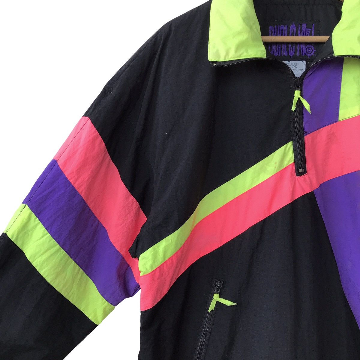 Vintage Dual Control USA Vintage 1990s Neon Pullover Jacket Size US M / EU 48-50 / 2 - 4 Thumbnail