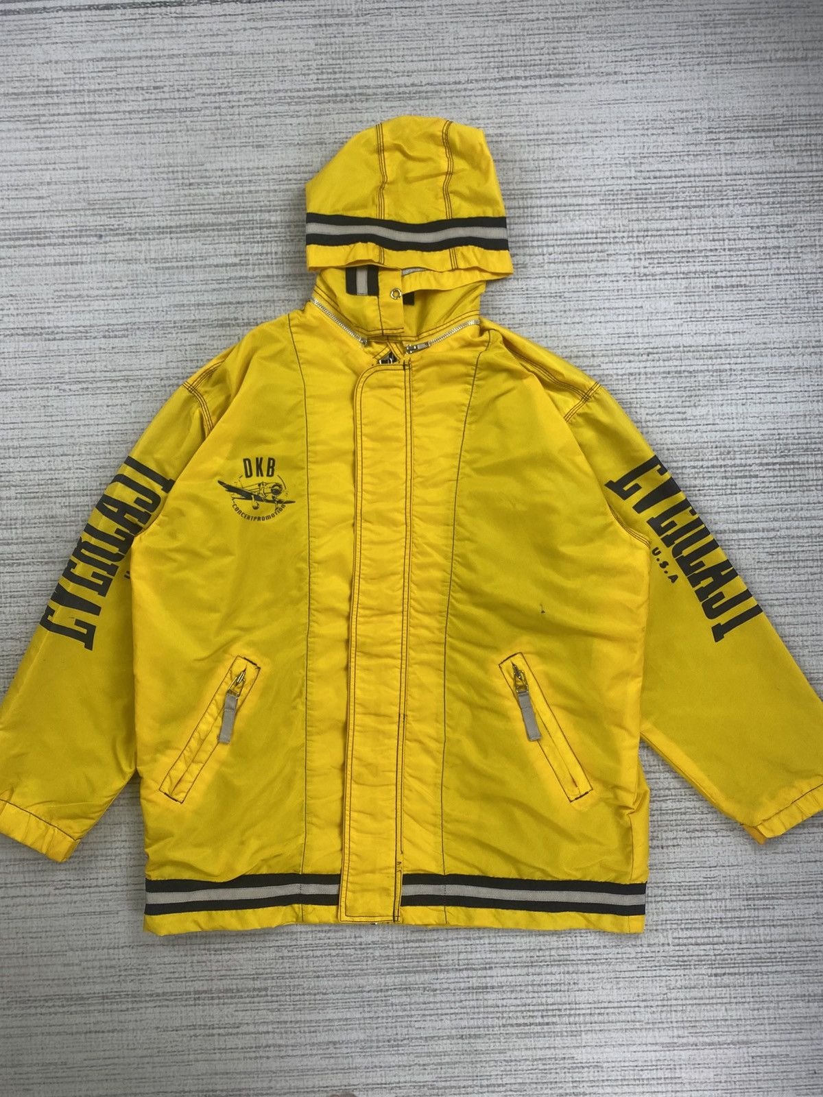 Everlast Vintage EVERLAST Big Spellout Yellow Jacket Size US XL / EU 56 / 4 - 2 Thumbnail