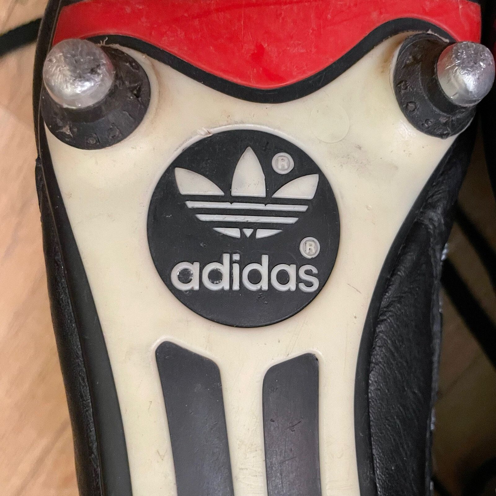 Adidas VINTAGE Adidas World Cup 1995 SOCCER Cleats Made in France Size US 11.5 / EU 44-45 - 7 Thumbnail