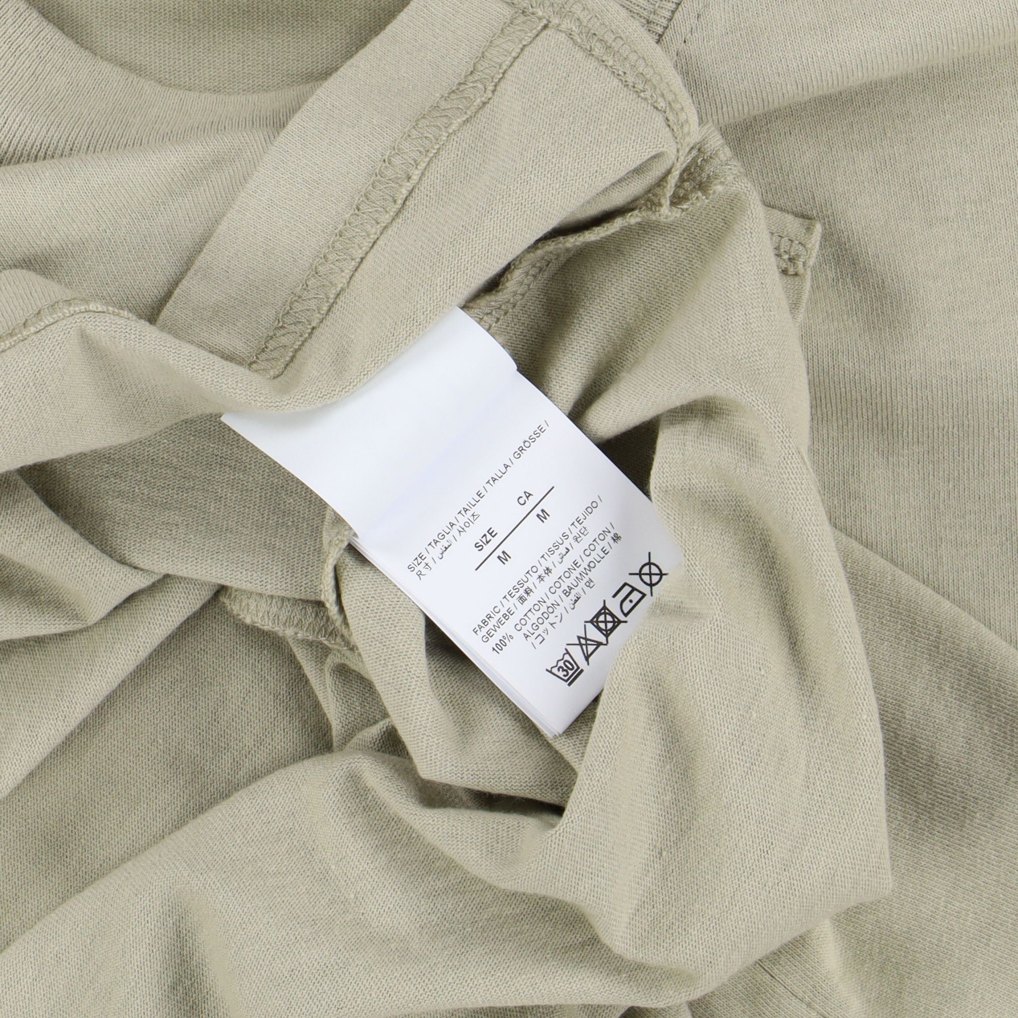 Off-White Beige Caravaggio Hand Off Oversized Mock Neck LS T-Shirt Size US M / EU 48-50 / 2 - 3 Thumbnail