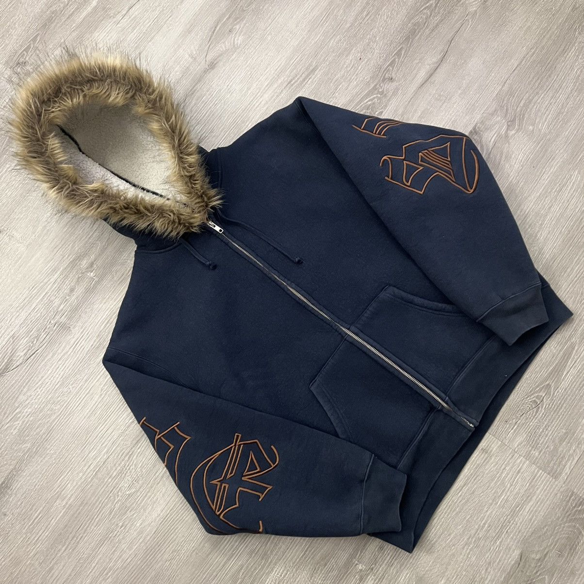 Supreme Supreme Faux Fur Lined Zip Up Hoodie Sz XL | Grailed