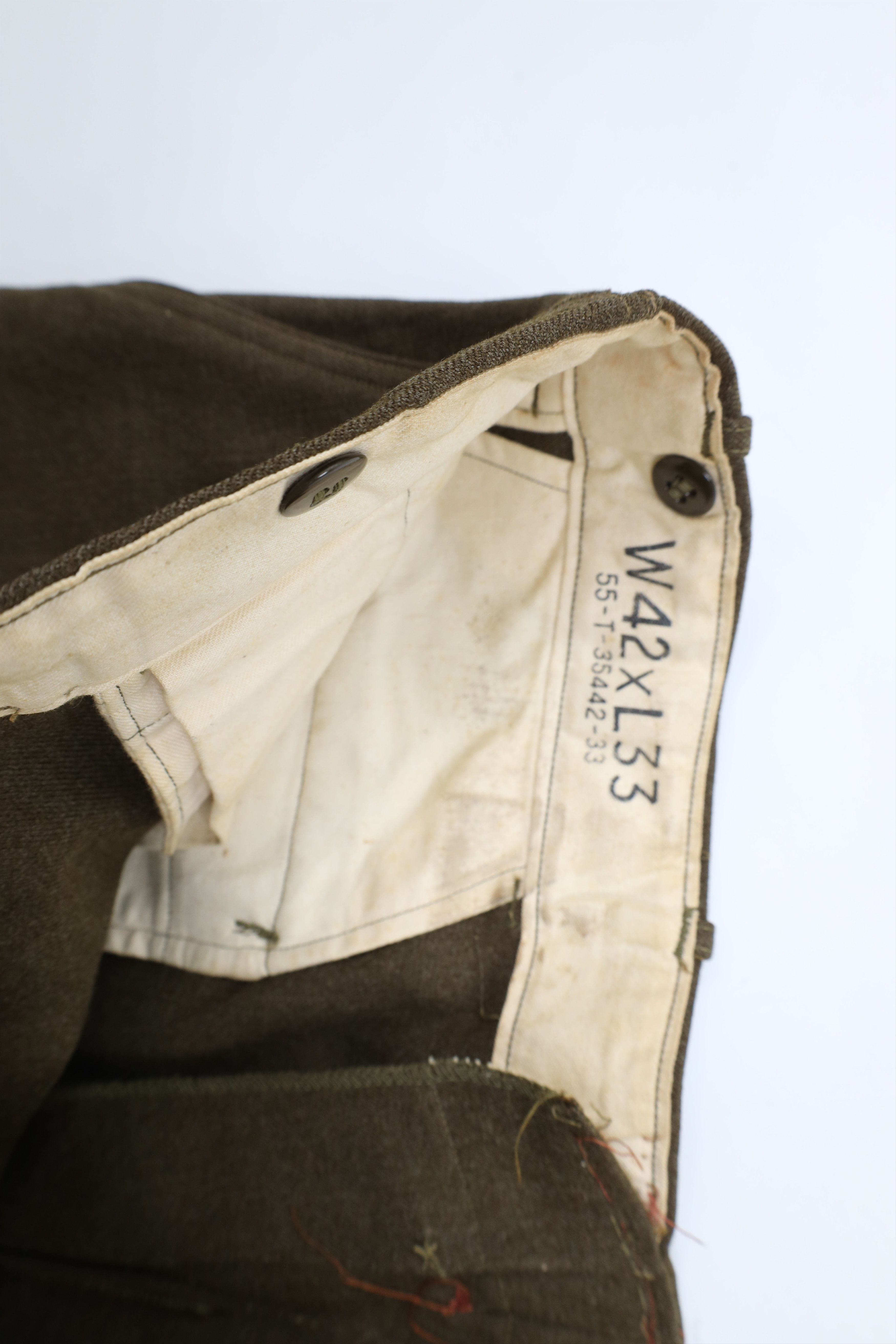Vintage Vintage 50s Military Korean War Wool Field Trousers Pants Size US 40 / EU 56 - 8 Thumbnail