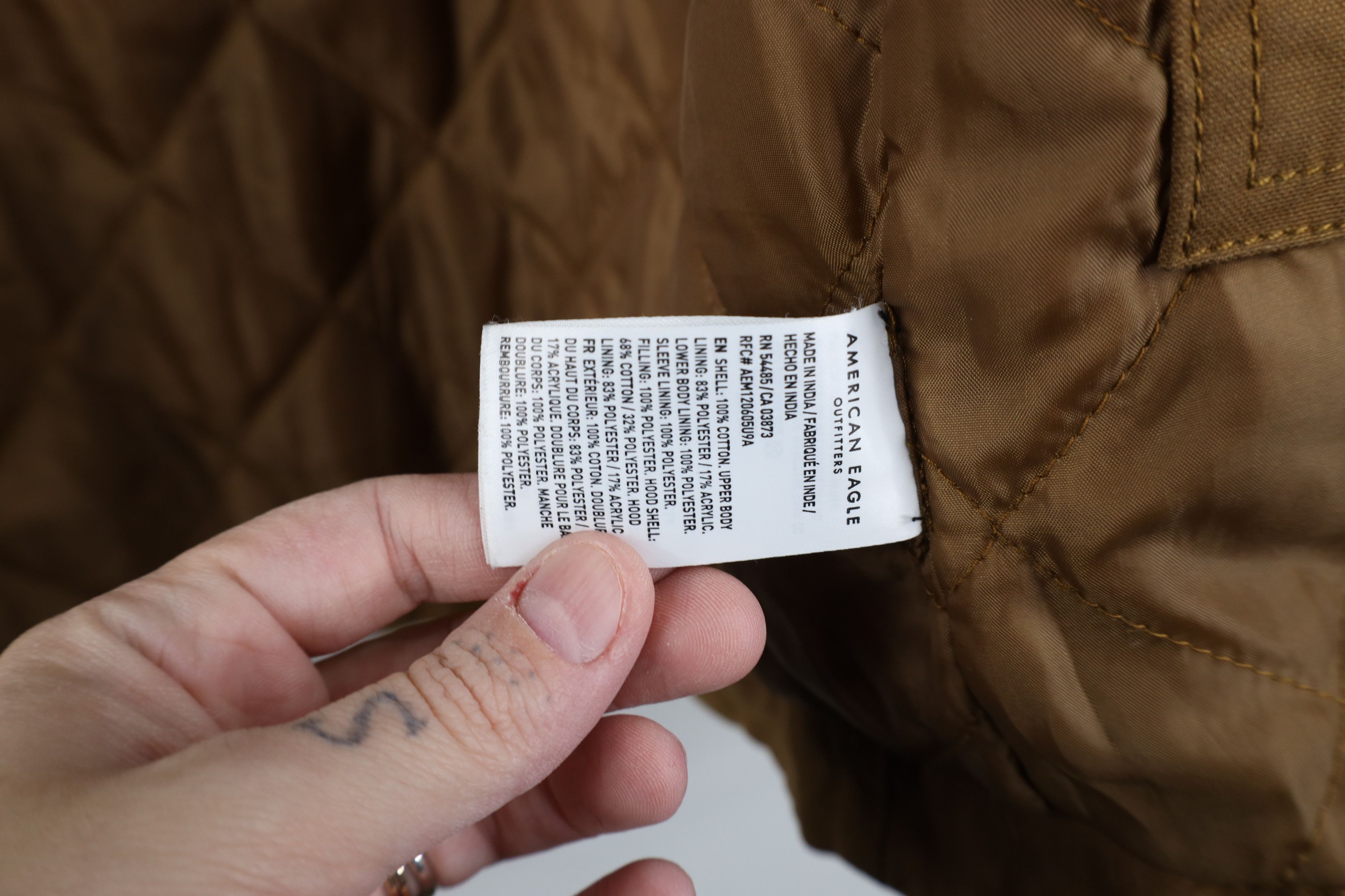 American Eagle Outfitters Vintage Y2K American Eagle Outfitters Waxed Cotton Jacket Size US S / EU 44-46 / 1 - 12 Thumbnail