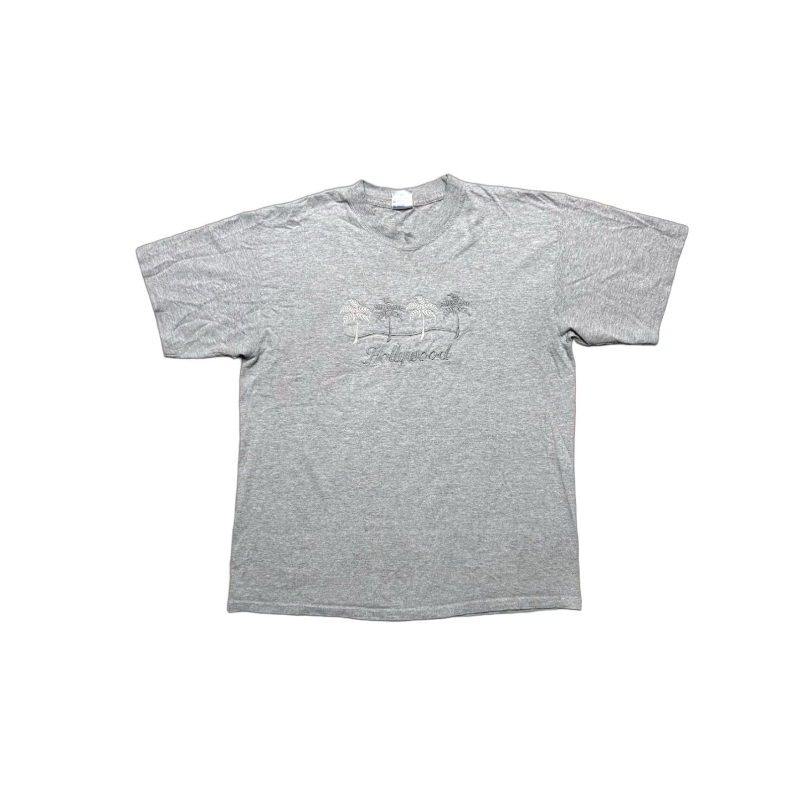 Vintage VINTAGE Hollywood California Embroidered Palm Trees T-Shirt Mens Large Gray Size US L / EU 52-54 / 3 - 1 Thumbnail