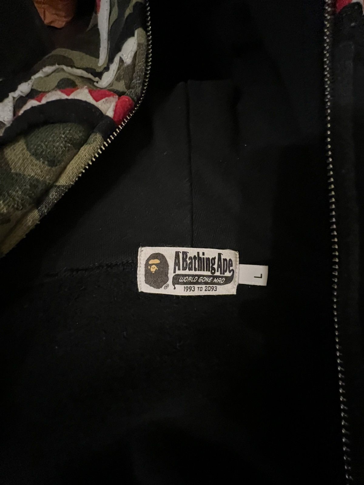 Bape 1st Camo Shark Full Zip Hoodie Size US L / EU 52-54 / 3 - 6 Thumbnail
