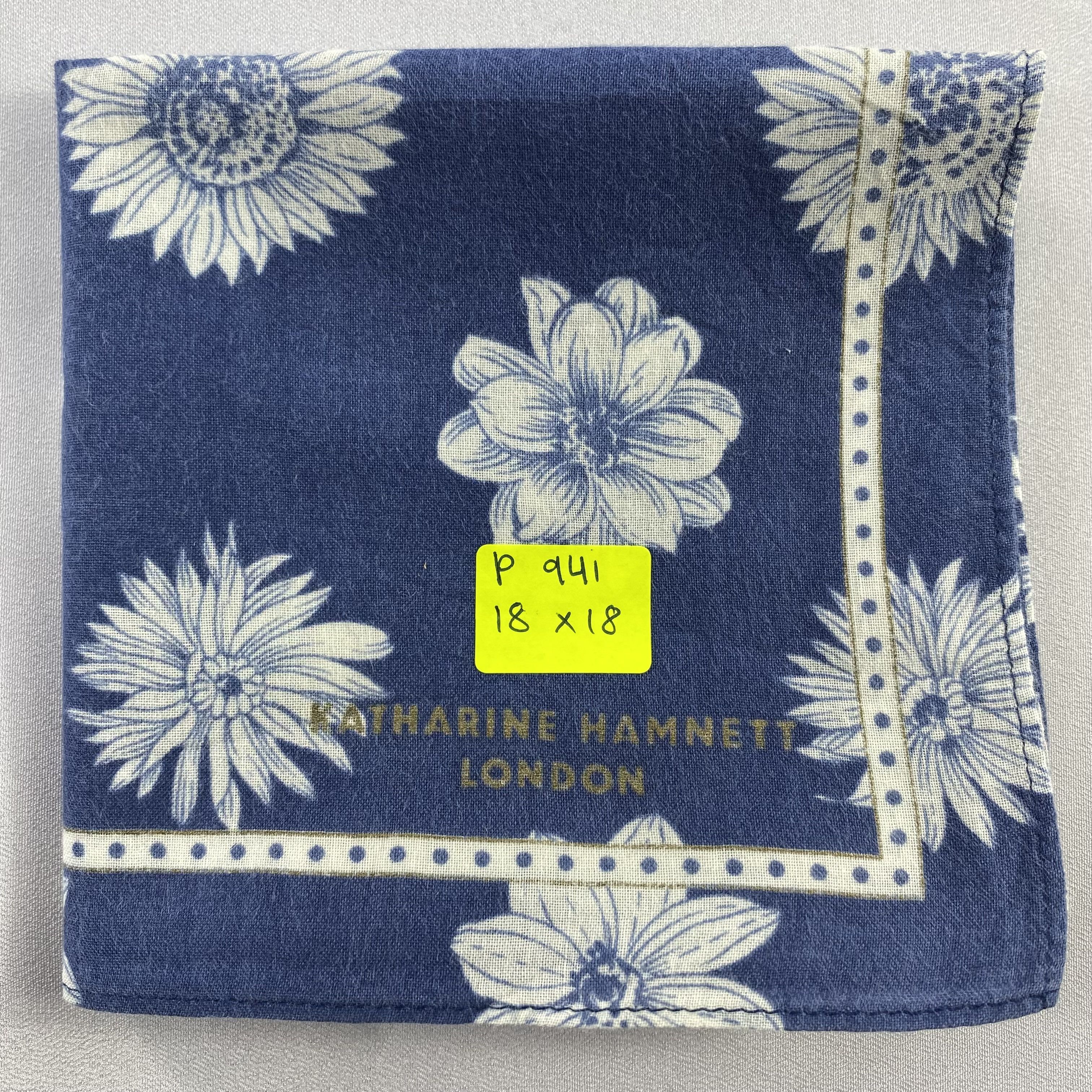 Katharine Hamnett London × Vintage Katharine Hamnett Bandana/ Handkerchief / Neckerchief-P941 Size ONE SIZE - 6 Thumbnail