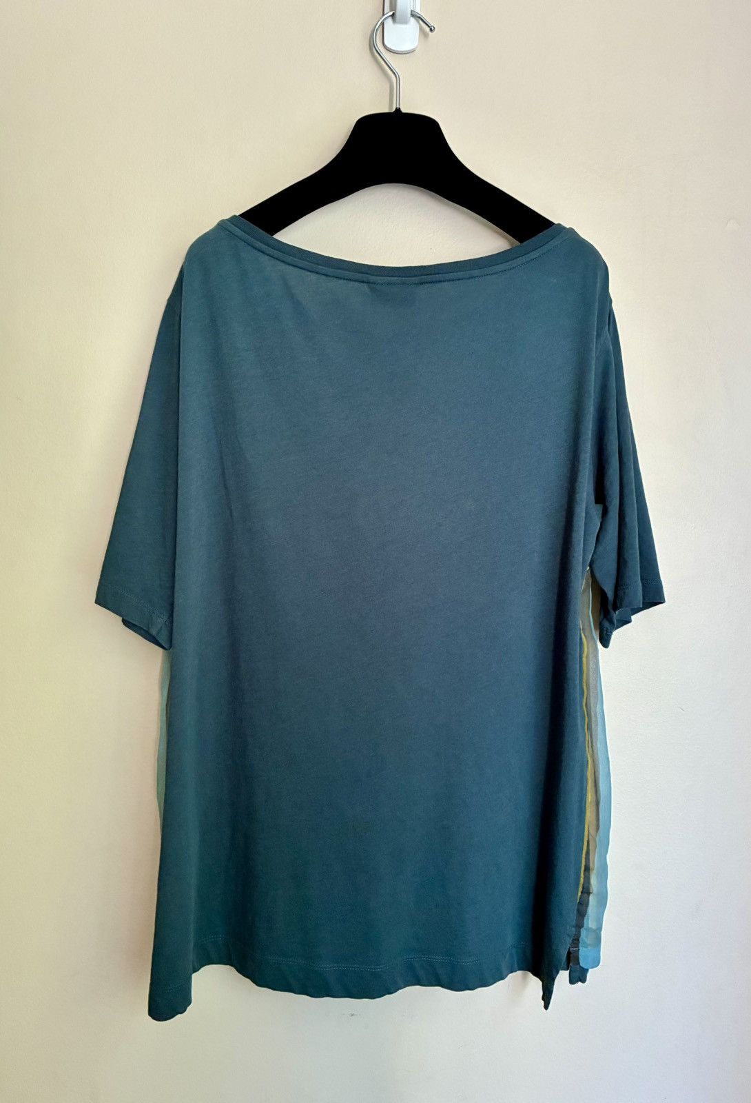 Dries Van Noten Dries Van Noten Vintage Silk Overlay Striped Tee Size US S / EU 44-46 / 1 - 8 Thumbnail