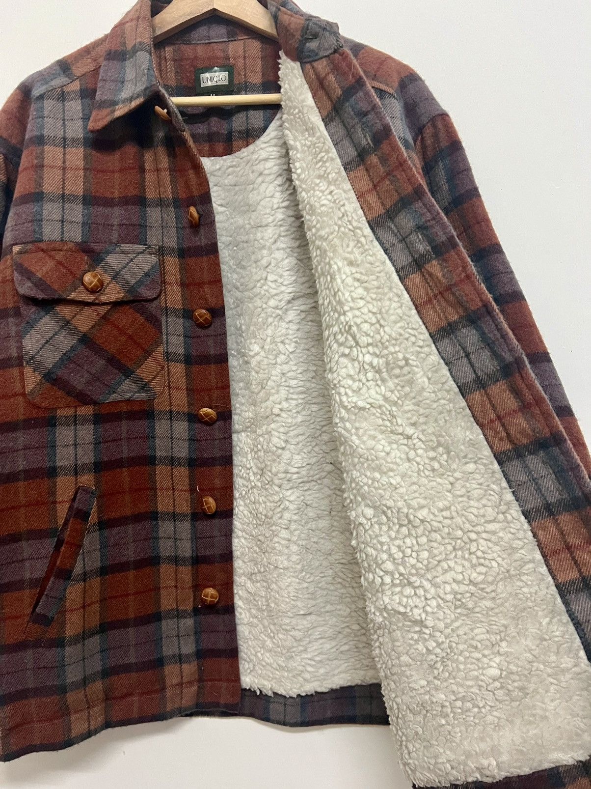 Uniqlo Rare Vintage Uniqlo Wool Button Jacket Size US M / EU 48-50 / 2 - 12 Thumbnail