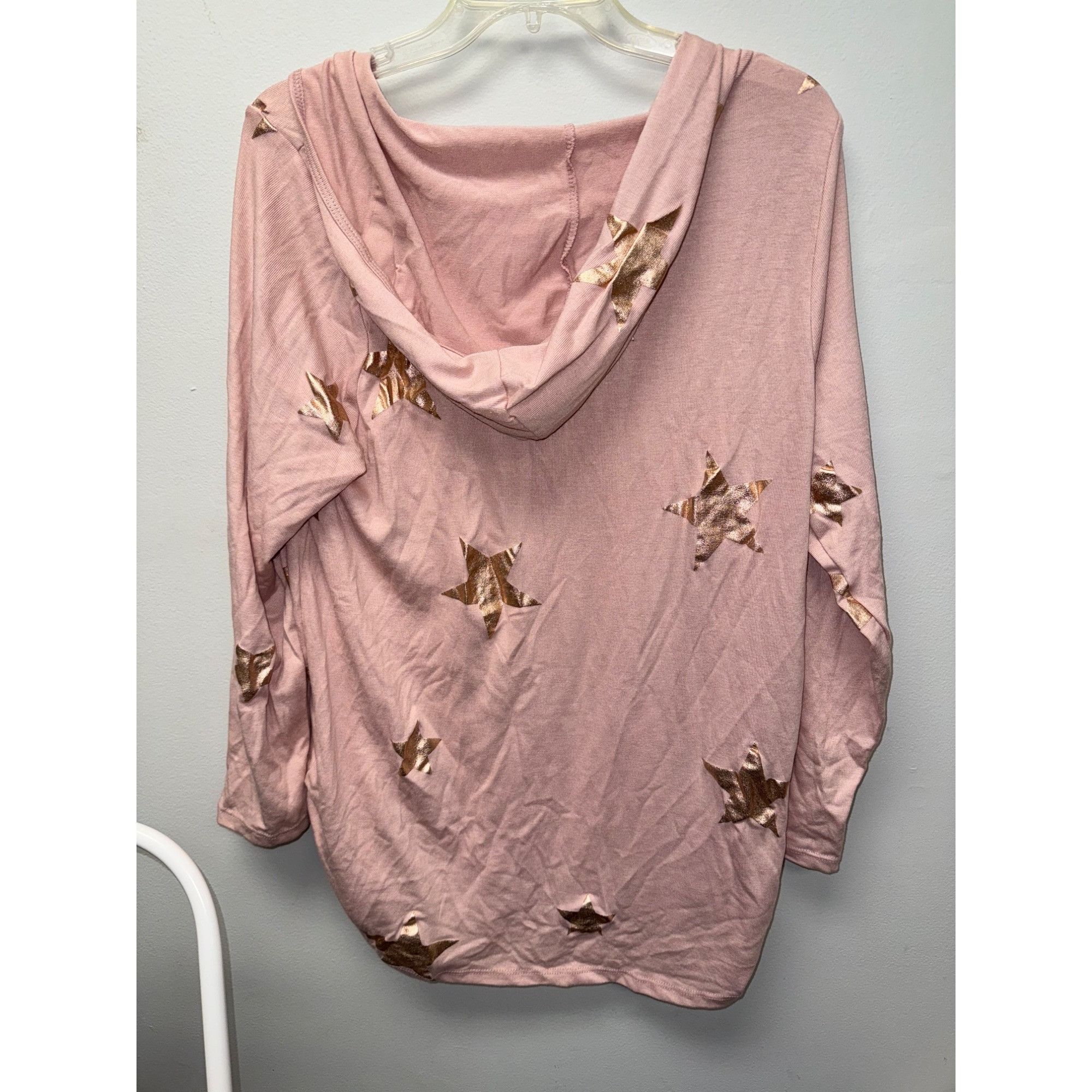 Other Maternity Star Print Hoodie Top Pink Metallic Accents Large Size L / US 10 / IT 46 - 6 Thumbnail