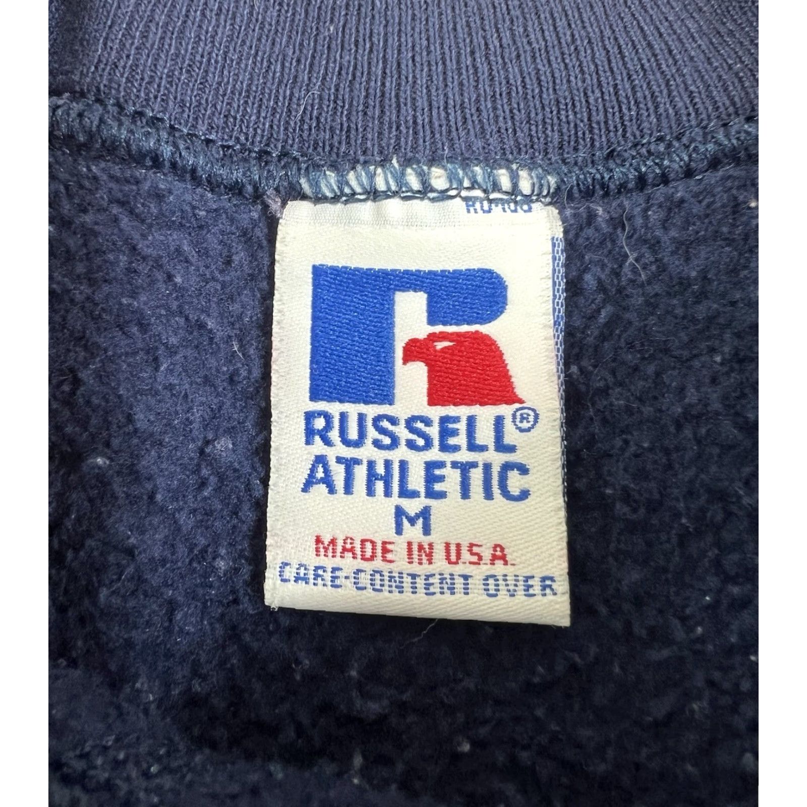 Russell Athletic VINTAGE Russell Athletic Sweatshirt Crewneck KU Kansas University Plaid Letters Blue M Mens Pullover All Seasons Size US M / EU 48-50 / 2 - 5 Thumbnail