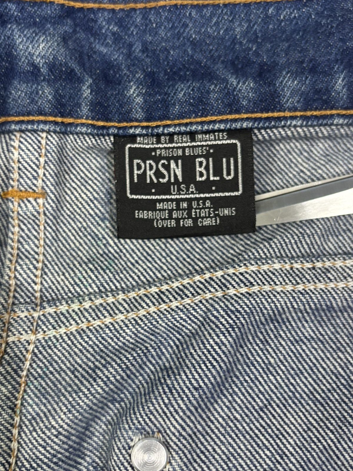 Other Y2K Prison Blues Dirt Mud Wash Loose Tapered Carpenter Jeans Size US 36 / EU 52 - 18 Thumbnail
