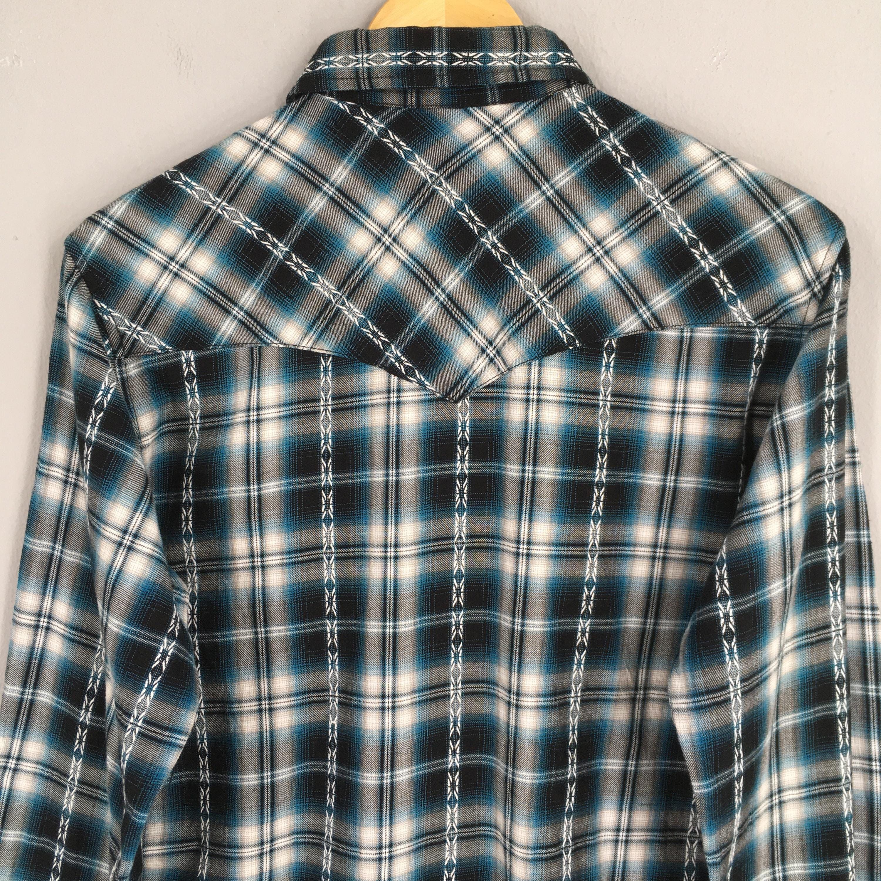 Flannel × Vintage Vintage Avail Mode Plaid Shadow Checkered Shirt Medium Size US M / EU 48-50 / 2 - 8 Thumbnail