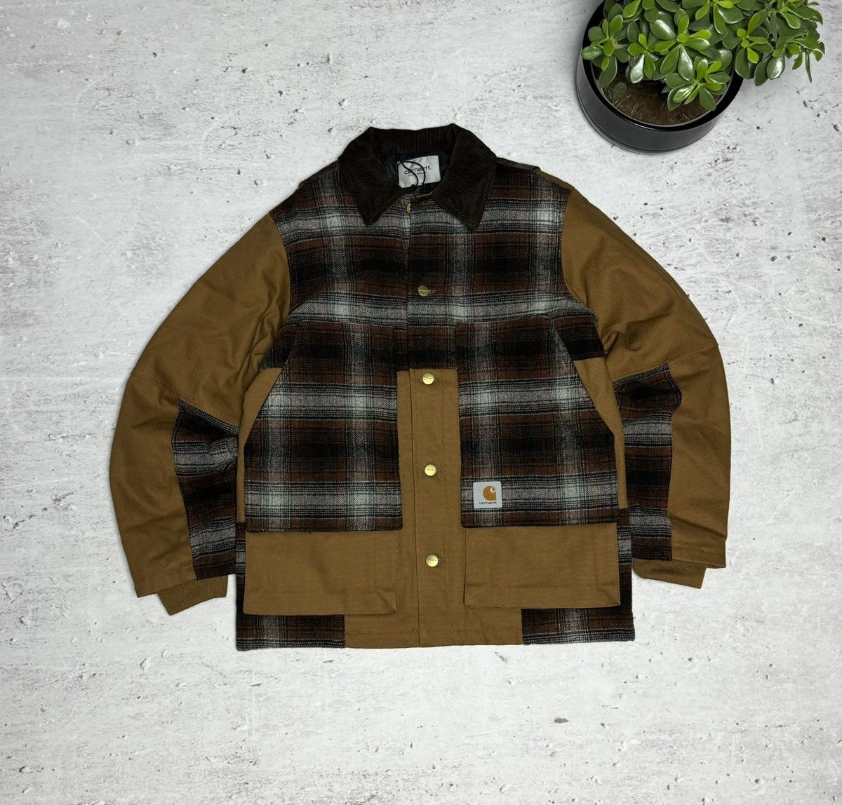 image of 00S Carhartt Wip Highland Jacket NWT Y2K in Brown, Men's (Size Small)