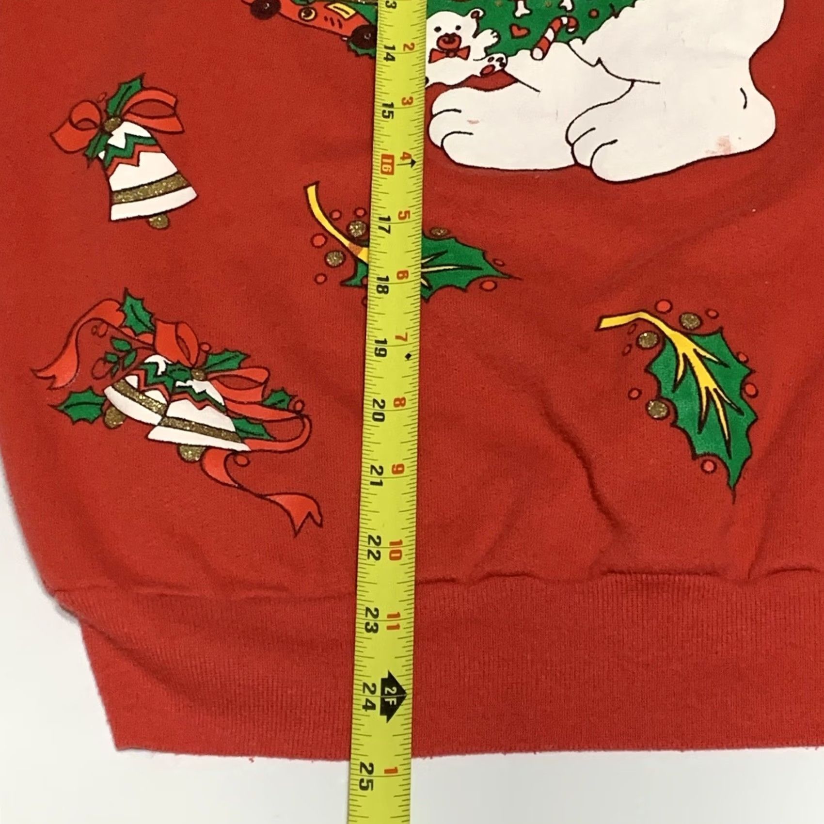 Vintage VINTAGE Karen Blake Sweatshirt Women’s Small Christmas Bear Toys Red Shirt Size S / US 4 / IT 40 - 4 Thumbnail