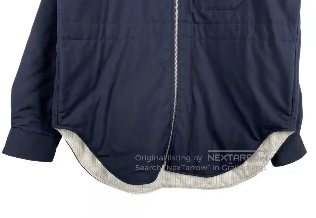 Marni Blue Zip-Front Jacket with Collar and Pocket. Size US M / EU 48-50 / 2 - 4 Thumbnail