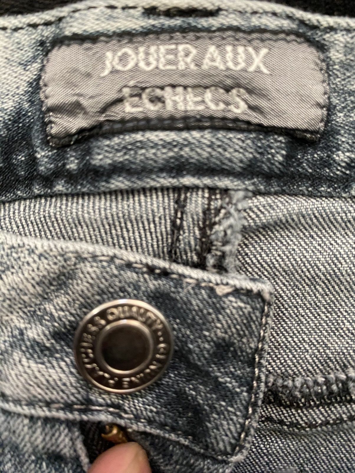 Japanese Brand Joueroux Echecs Flared Patchwork Denim Size US 30 / EU 46 - 9 Thumbnail