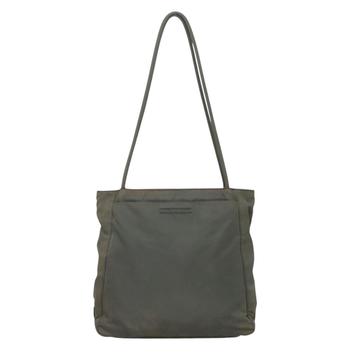 Prada PRADA Tote Bag Nylon Khaki Silver Size ONE SIZE - 2 Thumbnail