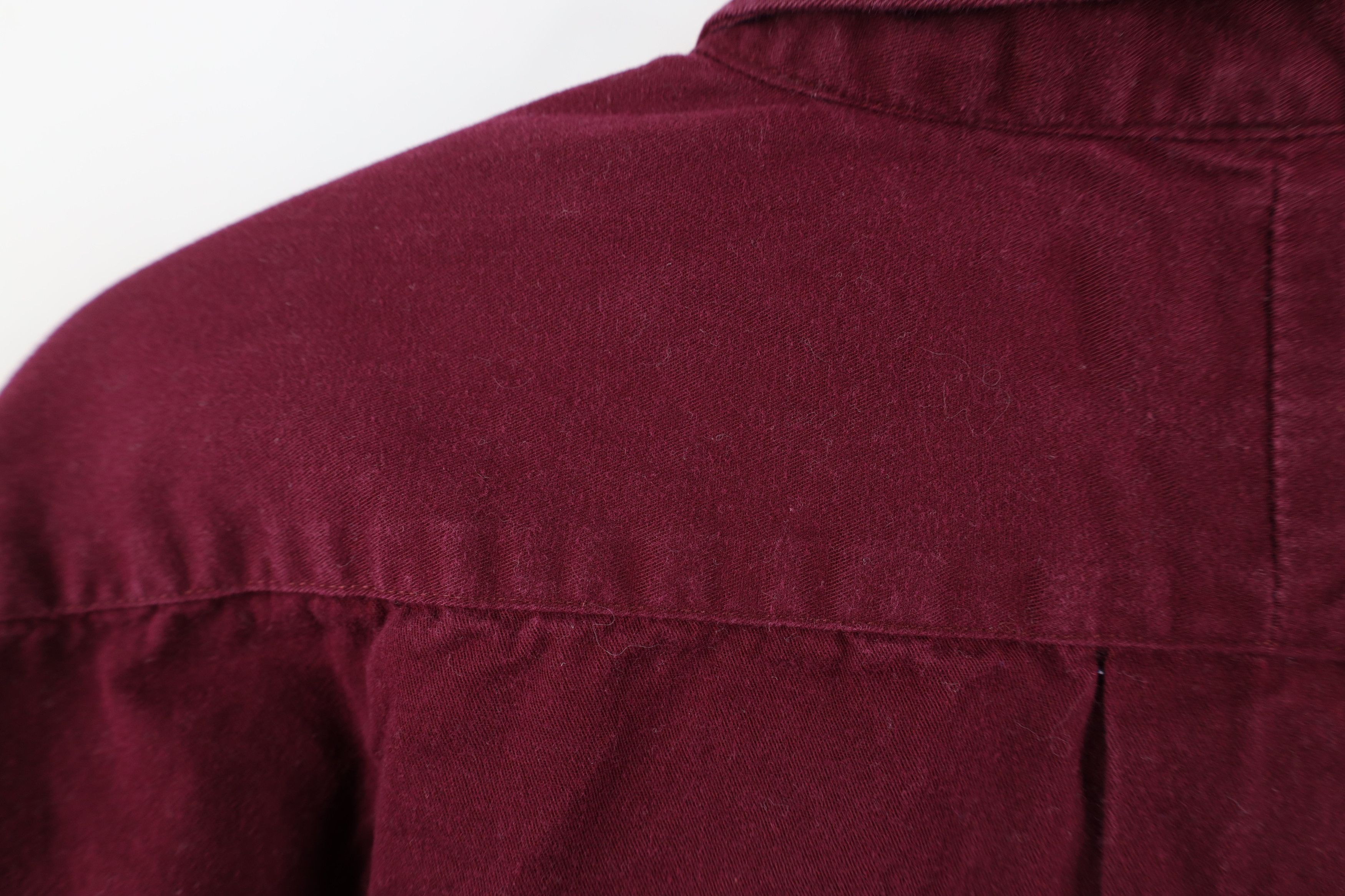Polo Ralph Lauren Vintage 90s Ralph Lauren Collared Button Down Shirt Burgundy Size US XL / EU 56 / 4 - 10 Thumbnail
