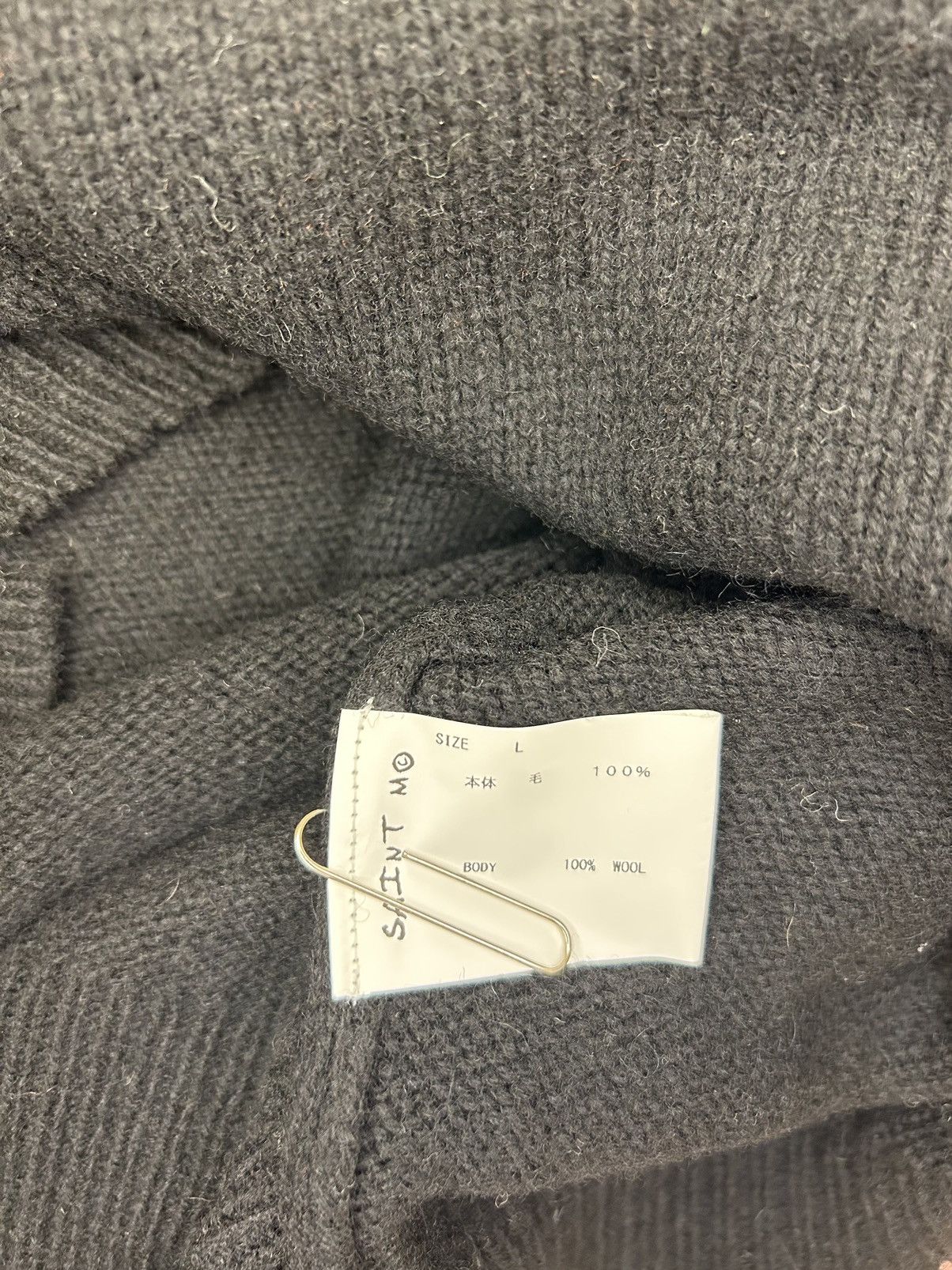 Saint Michael Saint Michael CLF Knit Sweater in Black Size US L / EU 52-54 / 3 - 3 Thumbnail