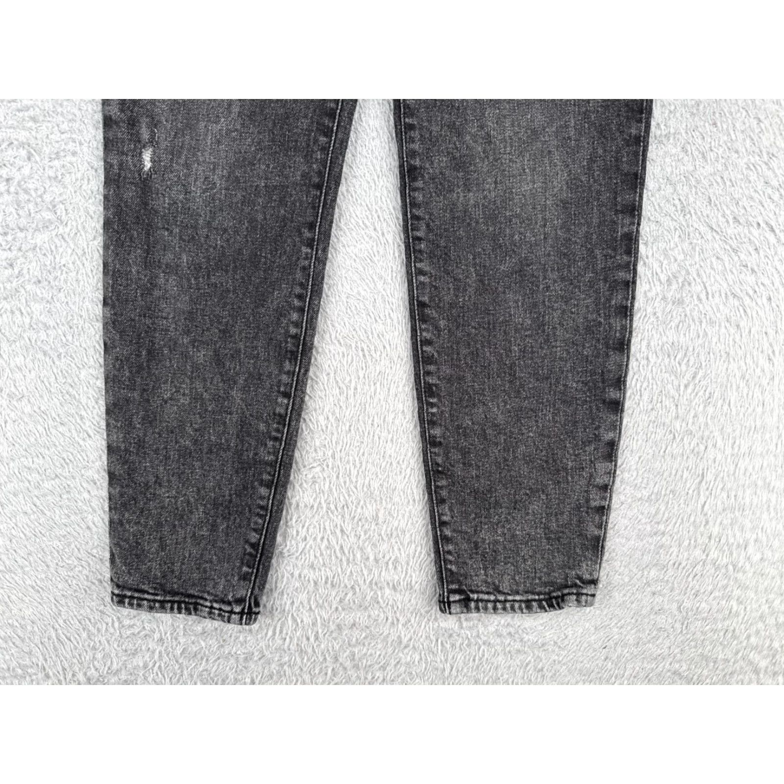 Old Navy Old Navy Jeans Women 0 Black Denim OG Straight Distressed Cotton High Rise 24x26 Size 25" / US 0 / IT 36 - 2 Thumbnail
