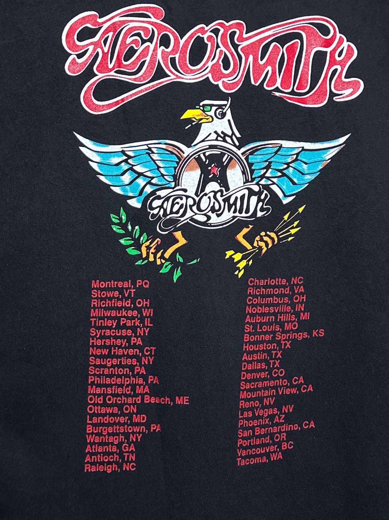 Aerosmith Aerosmith Aero-Force One 1993 Concert Tshirt Size US XL / EU 56 / 4 - 6 Thumbnail