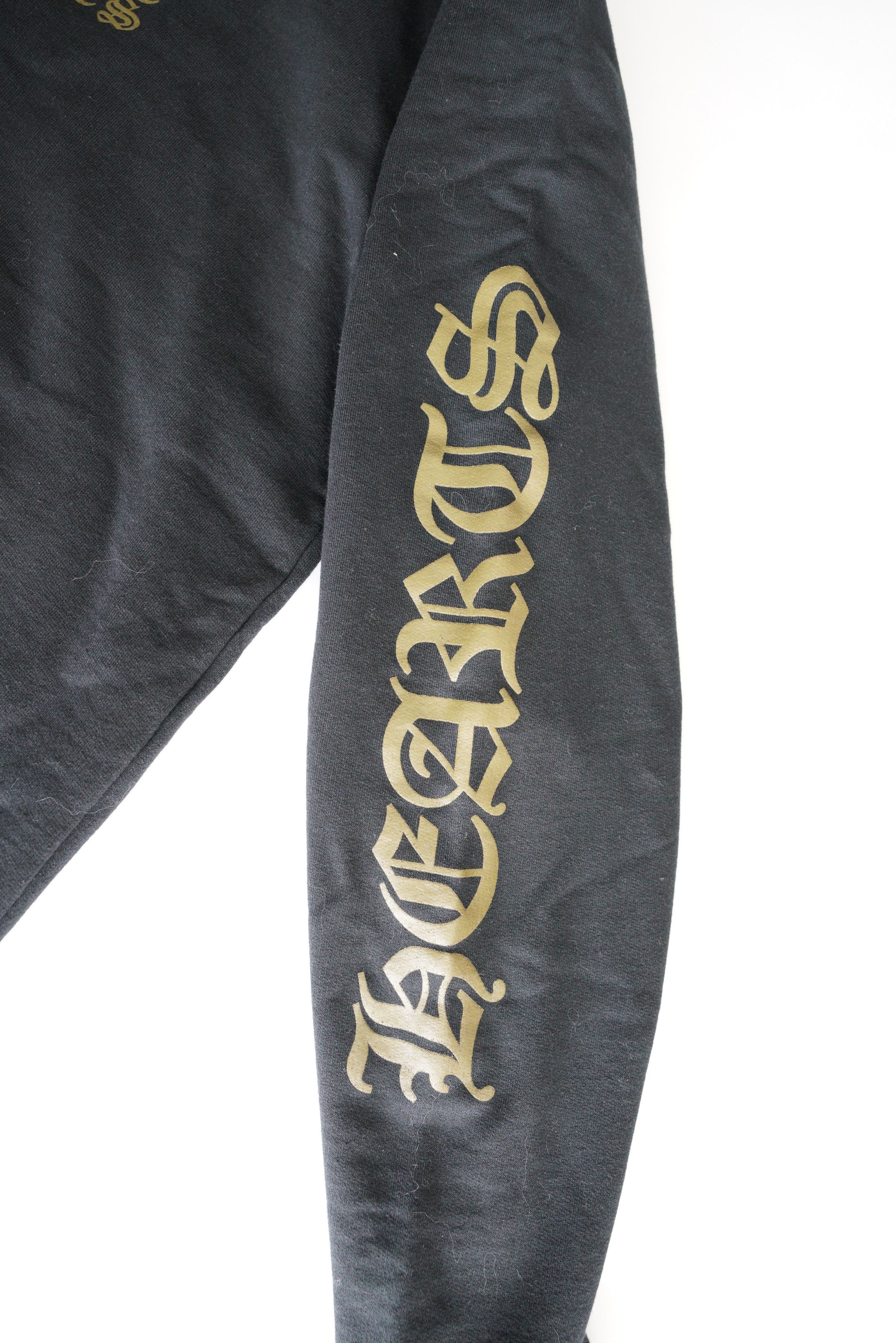 Chrome Hearts Chrome Hearts Yellow Vertical Logo Hoodie - Black Size US M / EU 48-50 / 2 - 6 Thumbnail