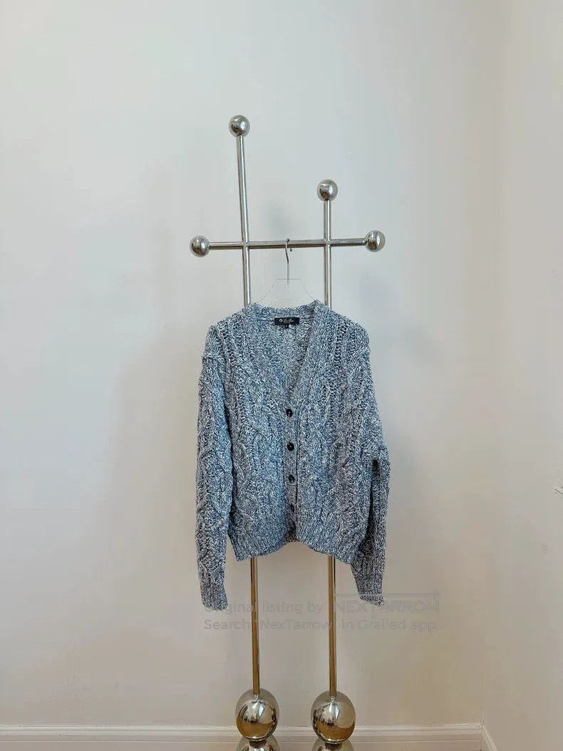 Loro Piana Loro Piana Blue Cable Cashmere Cardigan. Size US S / EU 44-46 / 1 - 1 Thumbnail
