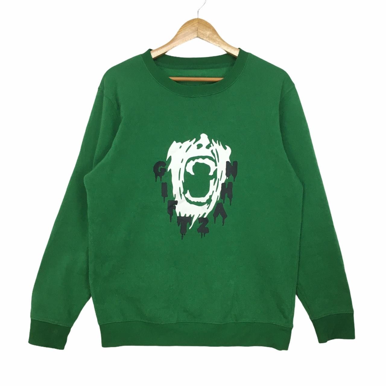 Vintage Vtg GIFTZAHN Crewneck Sweatshirt Big Logo Spell Out Jumper Size US L / EU 52-54 / 3 - 1 Thumbnail