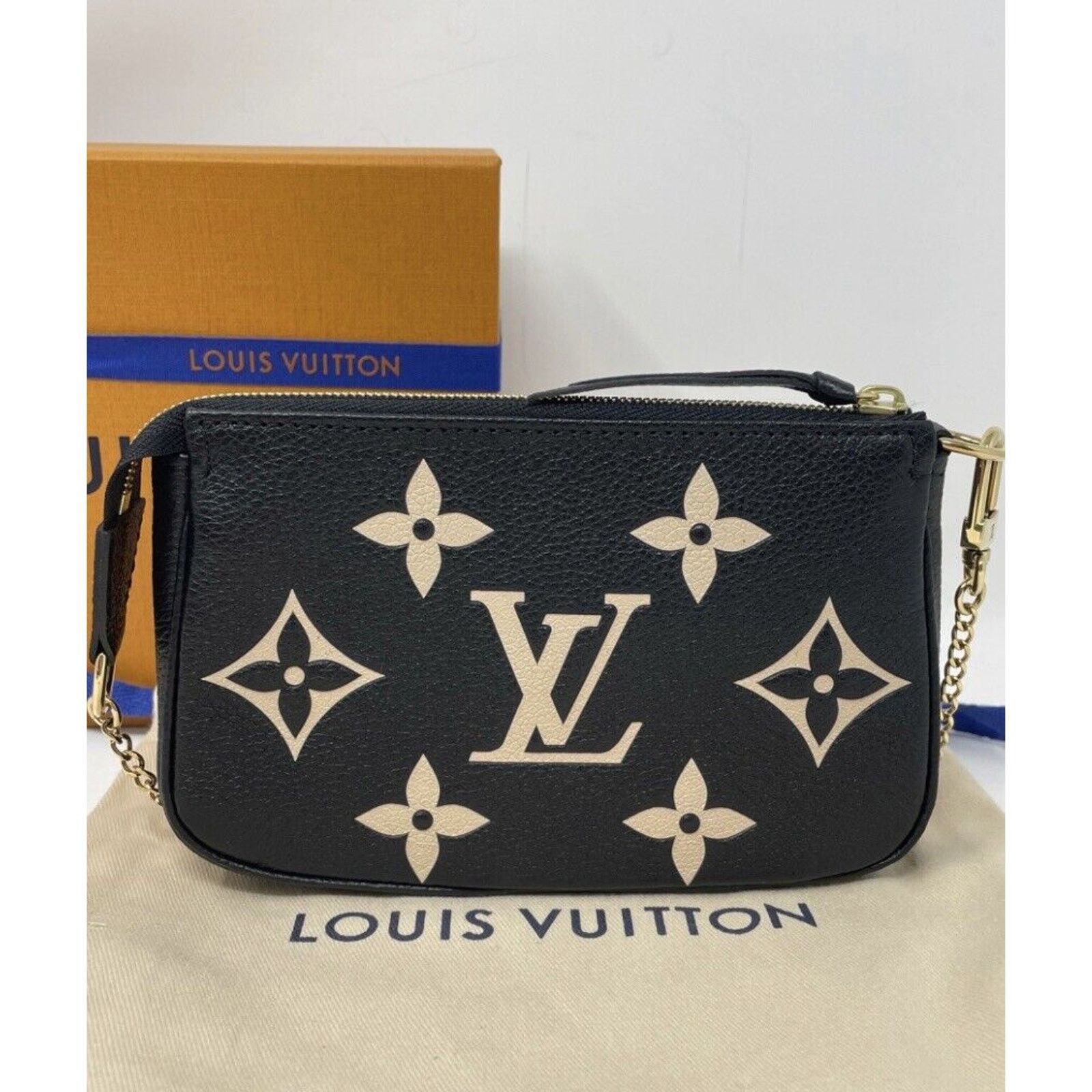 Louis Vuitton Mini Pochette Bicolor Monogram Empreinte Accessoires Black Size ONE SIZE - 6 Thumbnail