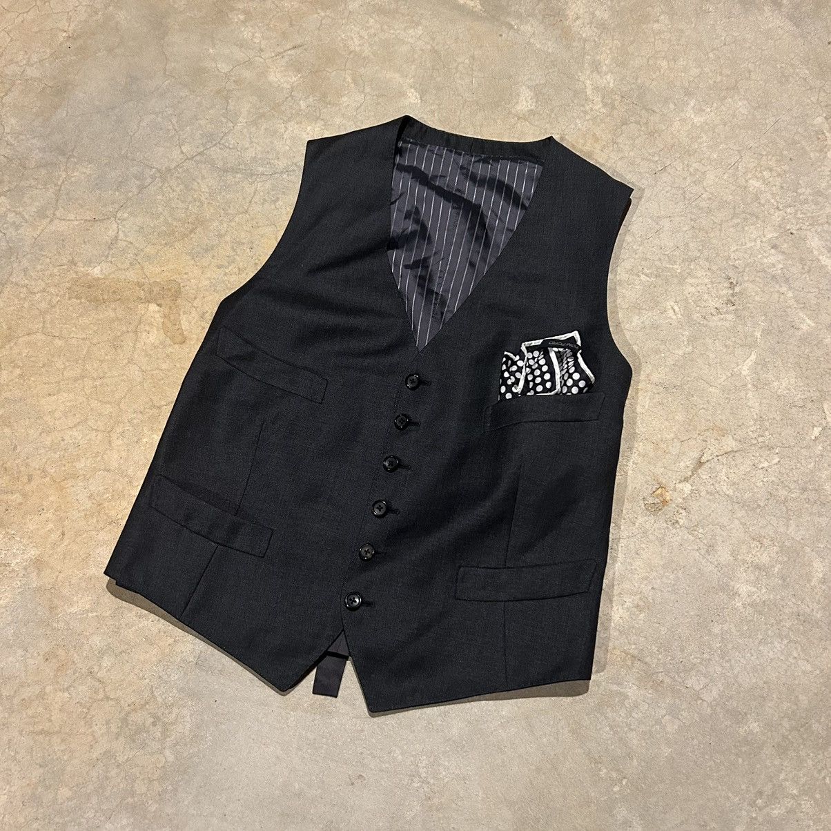 Tom Ford 100% Wool Waist Coat Vest with Silk Hankerchief