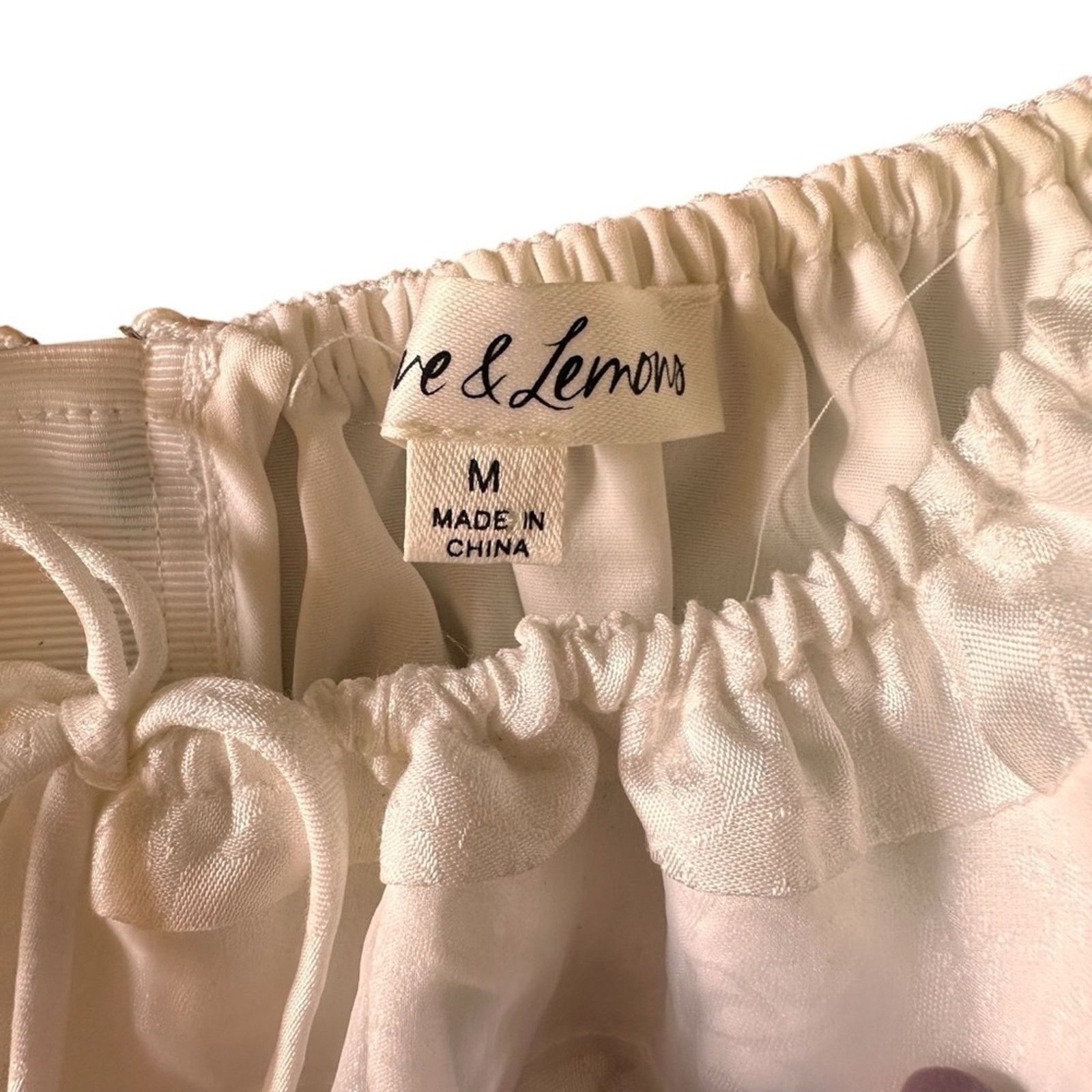 For Love & Lemons For Love & Lemons Gabrielle Top – White/Red – Size M – EUC Size M / US 6-8 / IT 42-44 - 8 Thumbnail