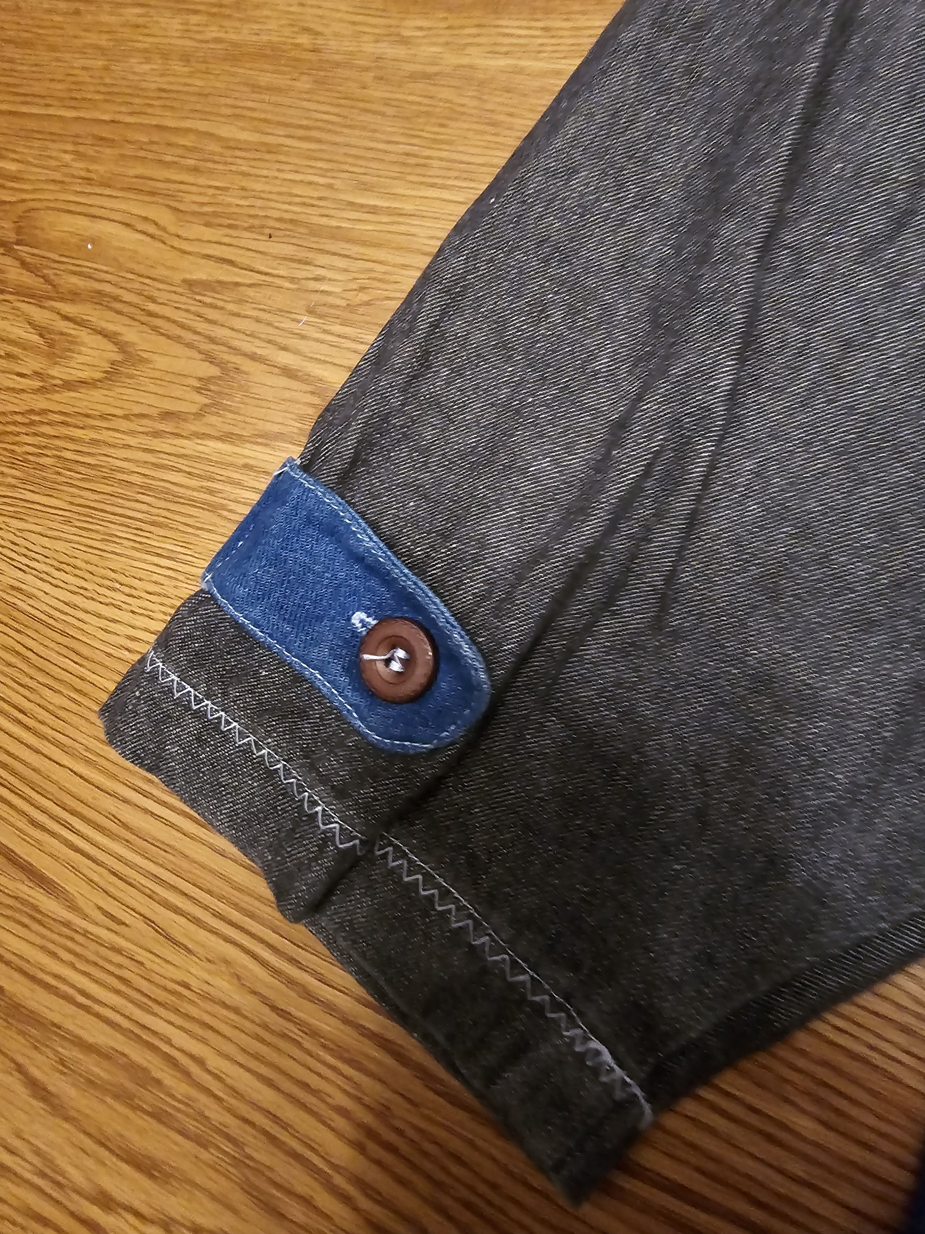 45rpm × Japanese Brand × Vintage Vintage Newspaper Patchwork Contrast Stitch Chore Jacket Size US L / EU 52-54 / 3 - 6 Thumbnail
