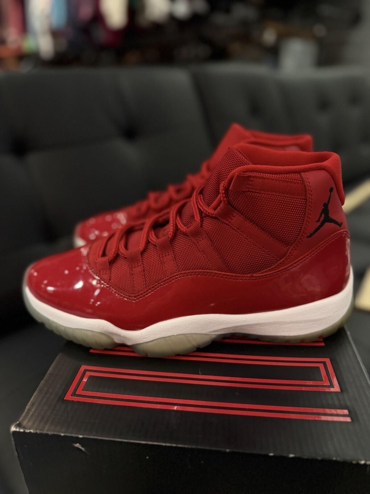 Other Jordan 11 Retro High Win Like 96 Size 10 Pre-Owned Red White Size US 10 / EU 43 - 5 Thumbnail