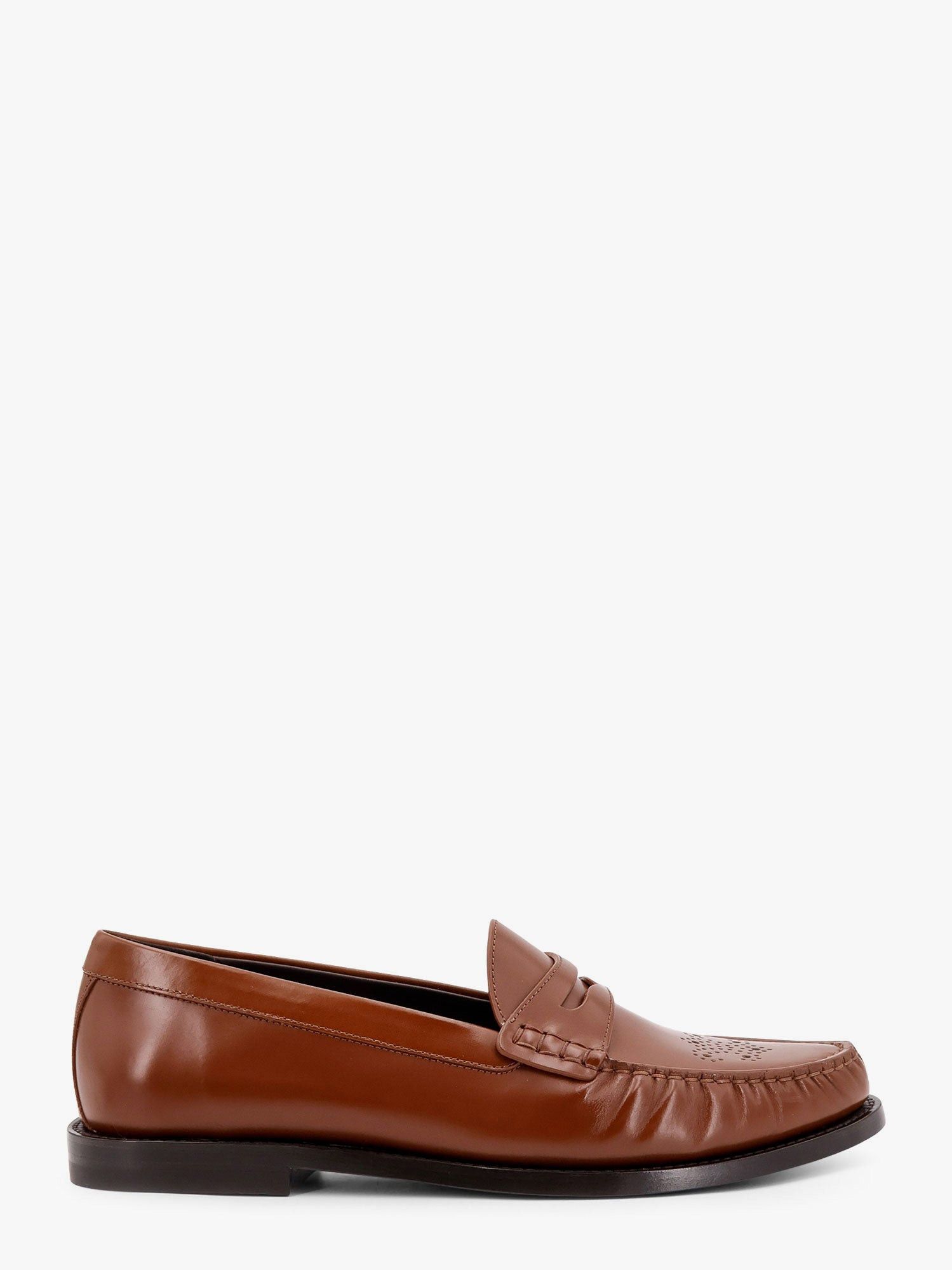 Vivienne leather loafer with perforated triomphe logo IT 40 - USA Tariffs Included