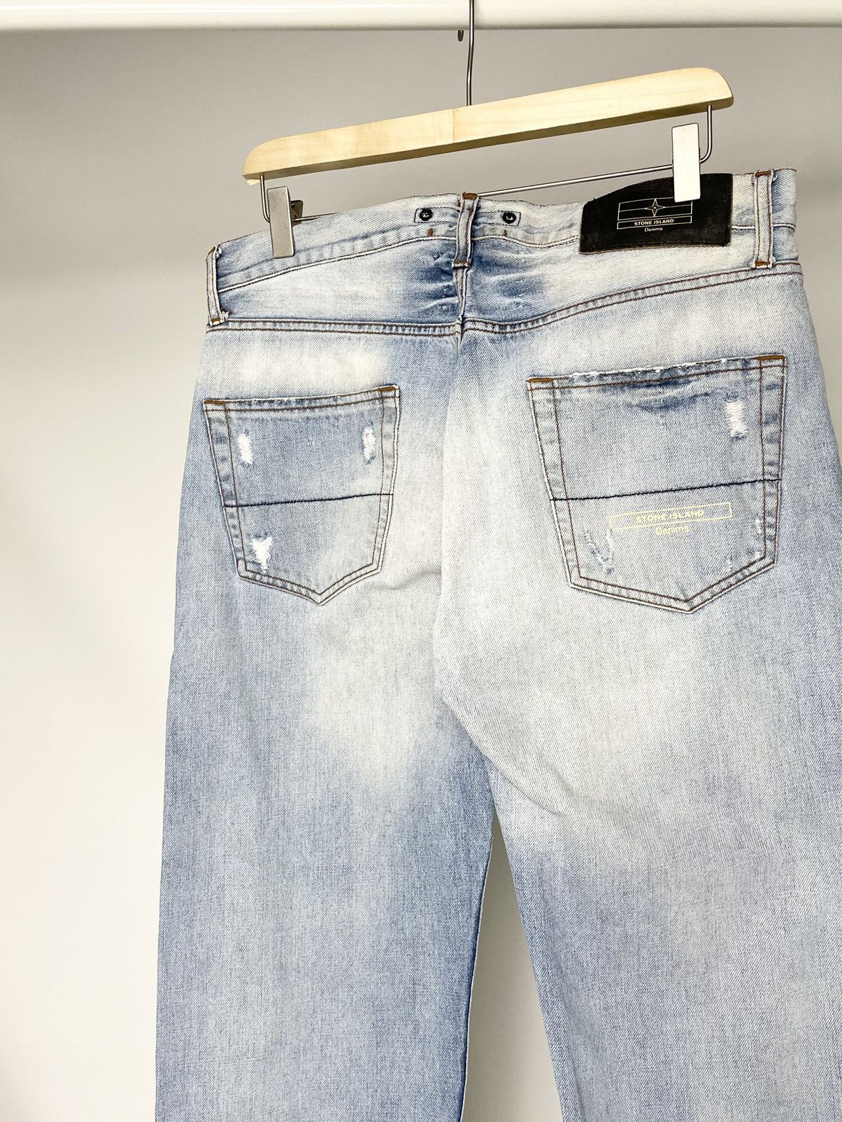 Stone Island Stone Island Denim Vintage Distressed Faded Blue Jeans Pants Size US 34 / EU 50 - 5 Thumbnail