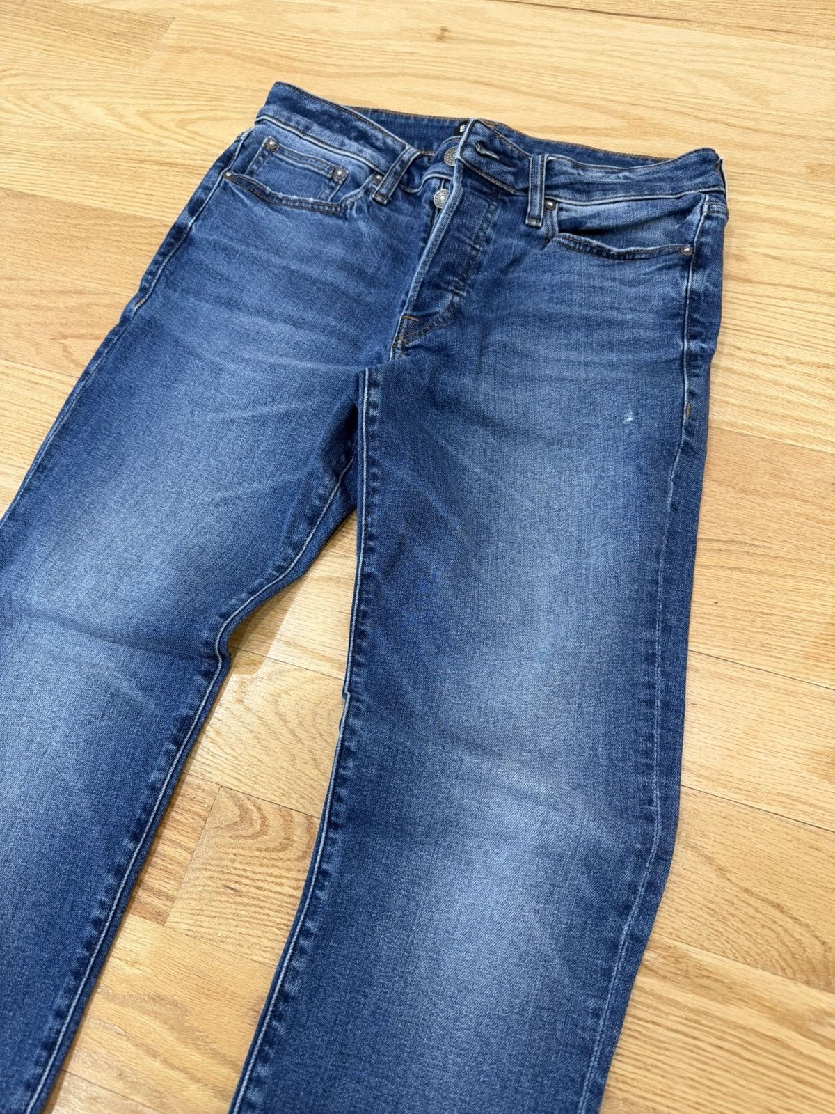 Express Express Slim Denim Washed Jeans Size US 30 / EU 46 - 2 Thumbnail