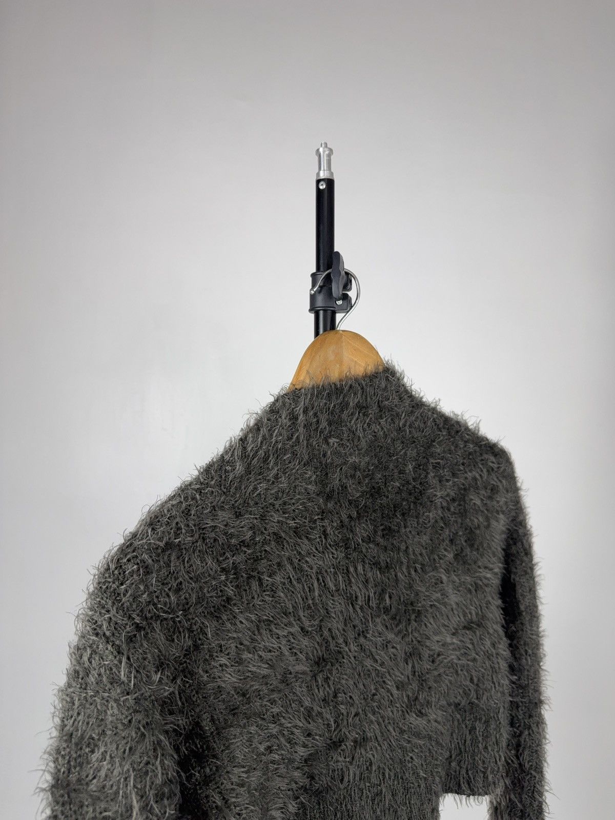 If Six Was Nine Fuzzy Japanese 00s Cropped Mohair Like Knit Bolero Cardigan Size S / US 4 / IT 40 - 6 Thumbnail