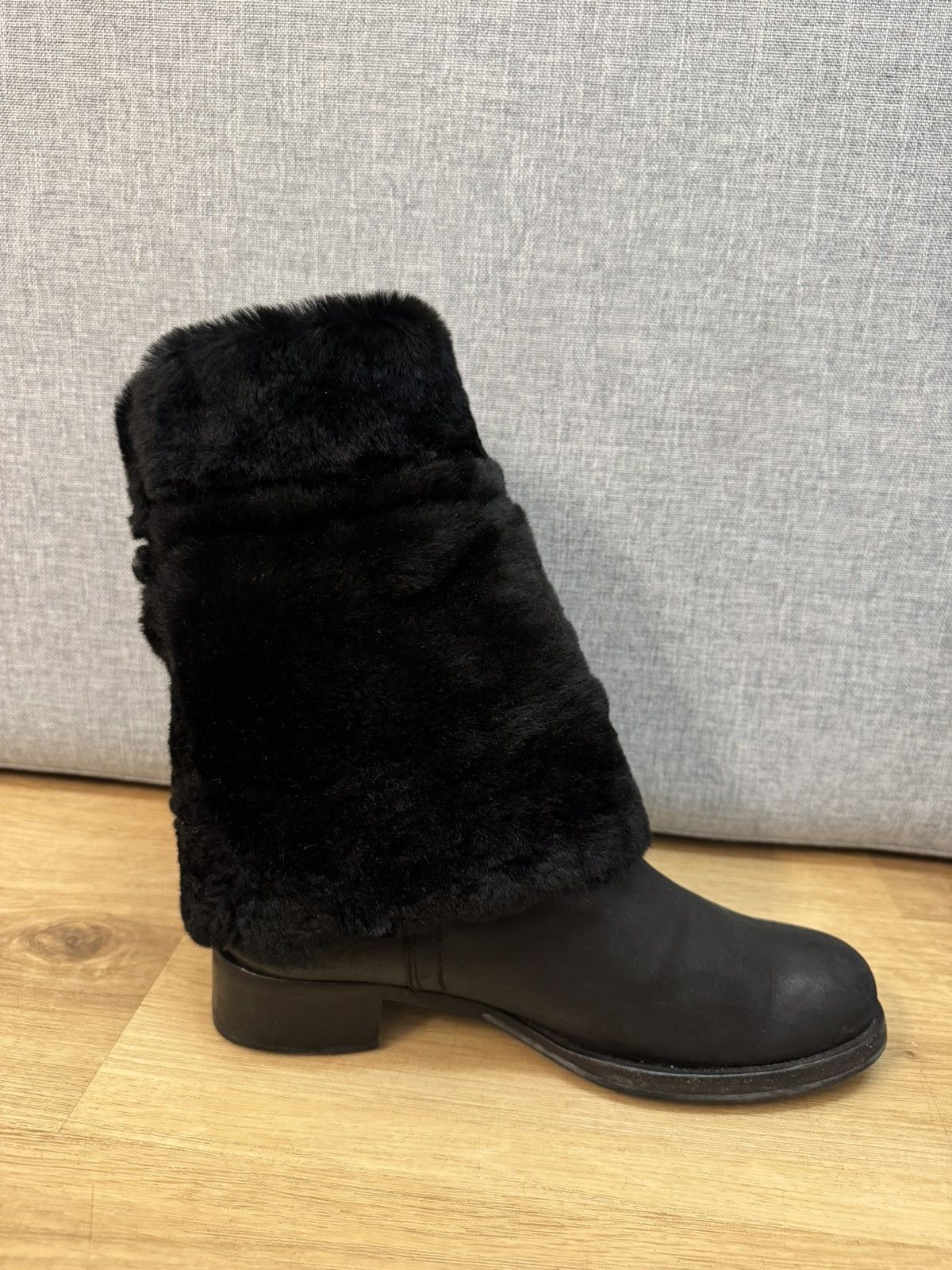 Jil Sander Jil Sander Leather Fur High Boots Rare size 37 Size US 7 / IT 37 - 5 Thumbnail