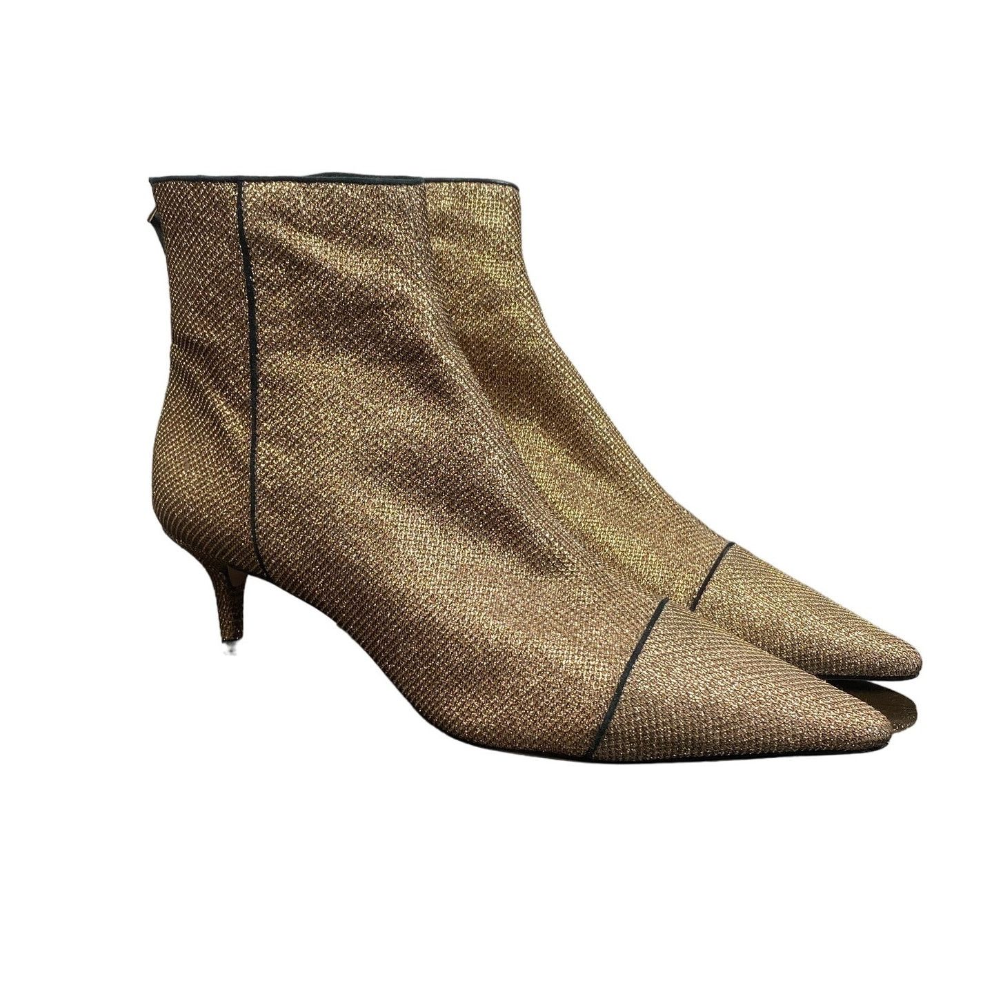 Alexandre Birman Alexandre Birman Kittie Glitter Kitten Heel Ankle Booties 39 Size US 9 / IT 39 - 1 Thumbnail