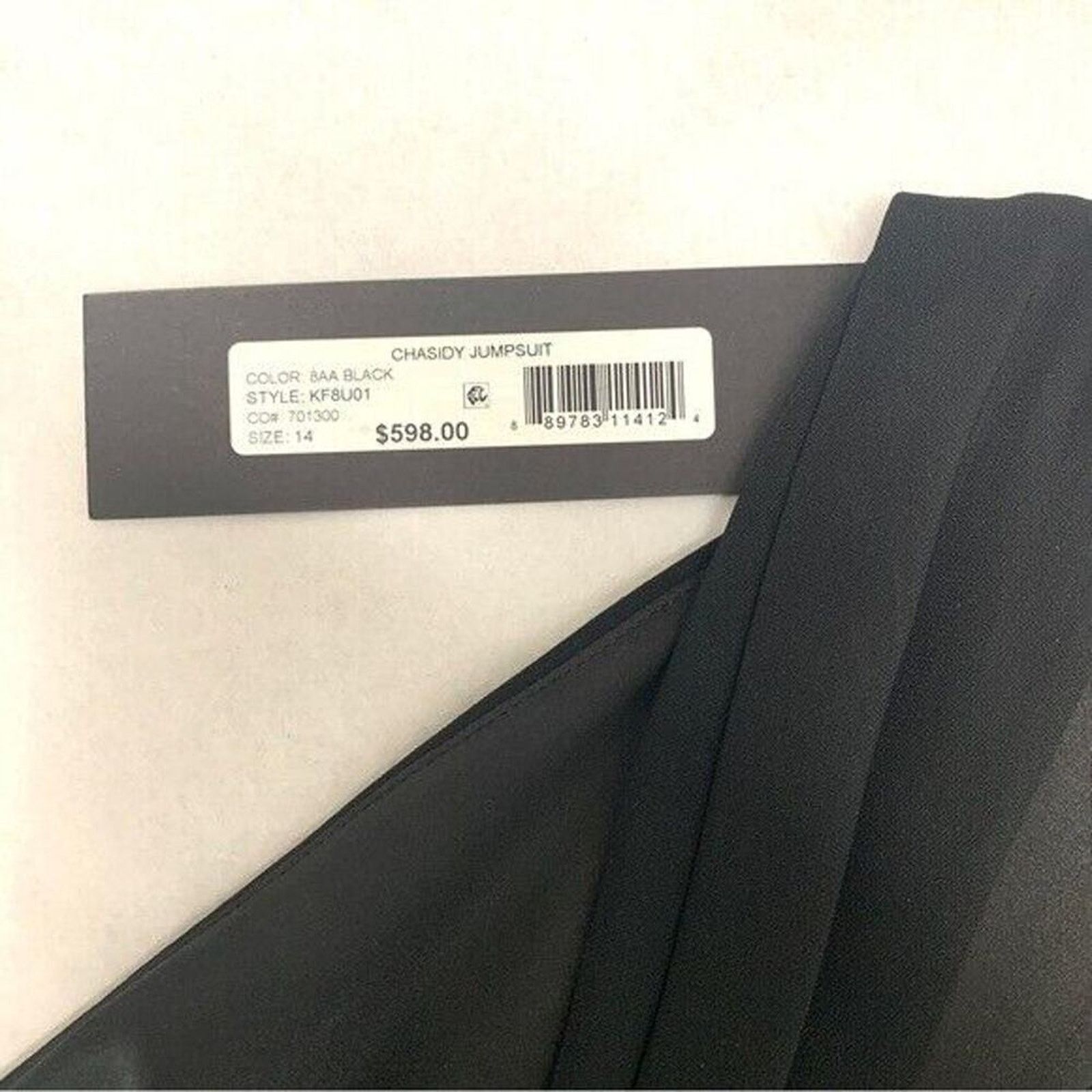 KOBI HALPERIN NWT Kobi Halperin Chasidy Black Halter Neck Jumpsuit Size 14 Size 36" / US 14 / IT 50 - 4 Thumbnail