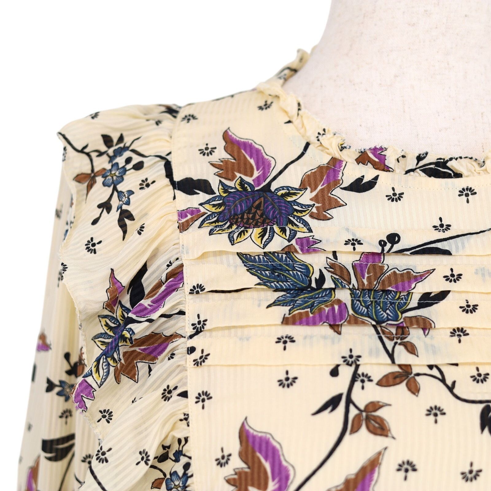 Scotch & Soda Scotch & Soda Women Floral Viscose Cocktail Mini Dress L Size L / US 10 / IT 46 - 3 Thumbnail