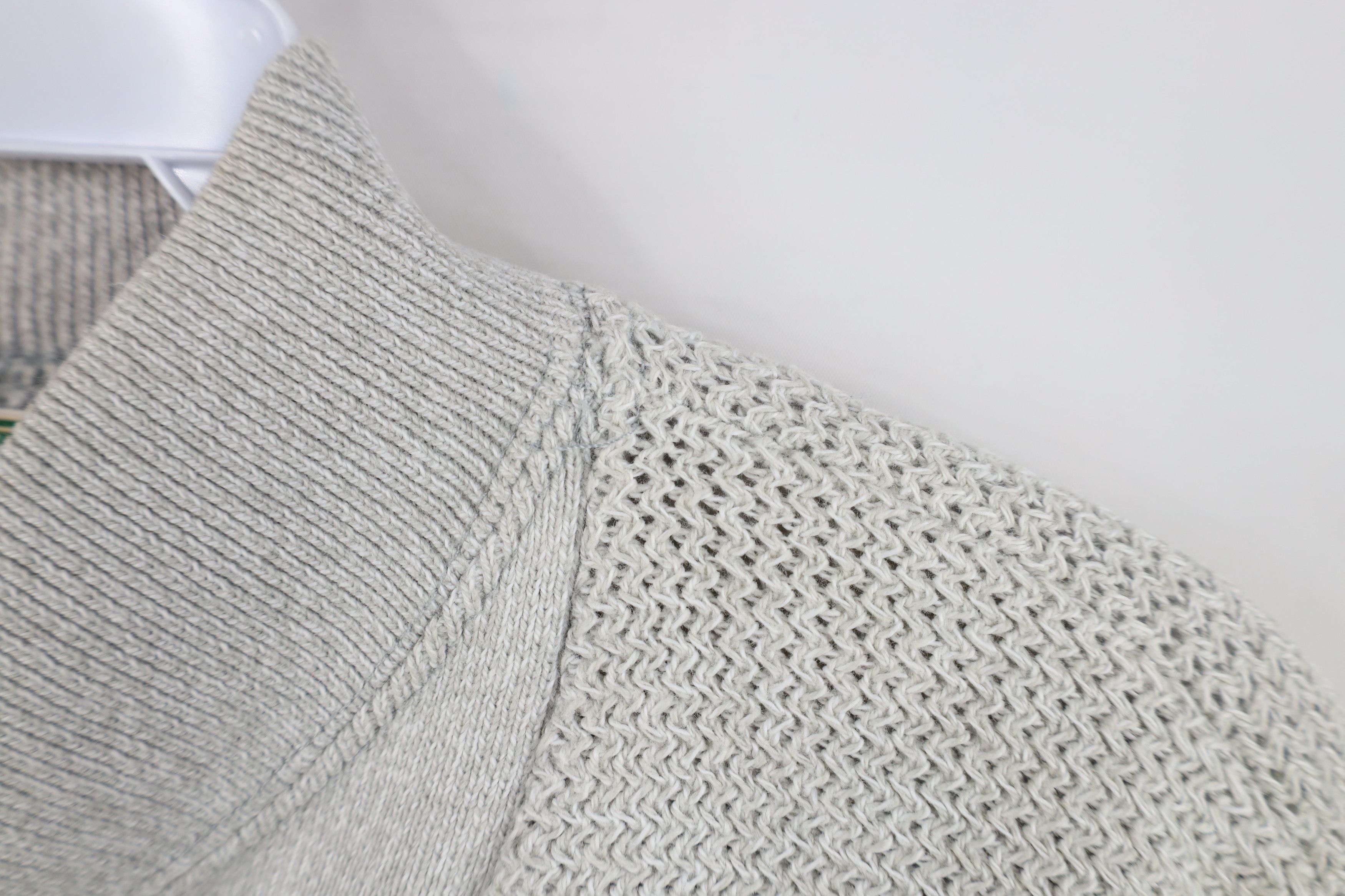 L.L. Bean Vintage 70s LL Bean Ribbed Knit Henley Sweater Gray USA Size US L / EU 52-54 / 3 - 7 Thumbnail