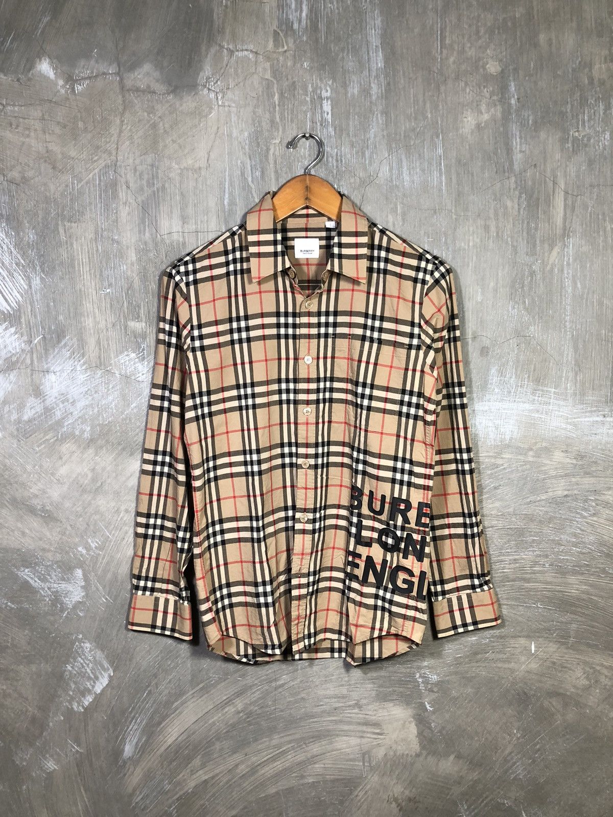 Burberry × Designer × Vintage Burberry London England Logo Print Checked Size US S / EU 44-46 / 1 - 1 Thumbnail