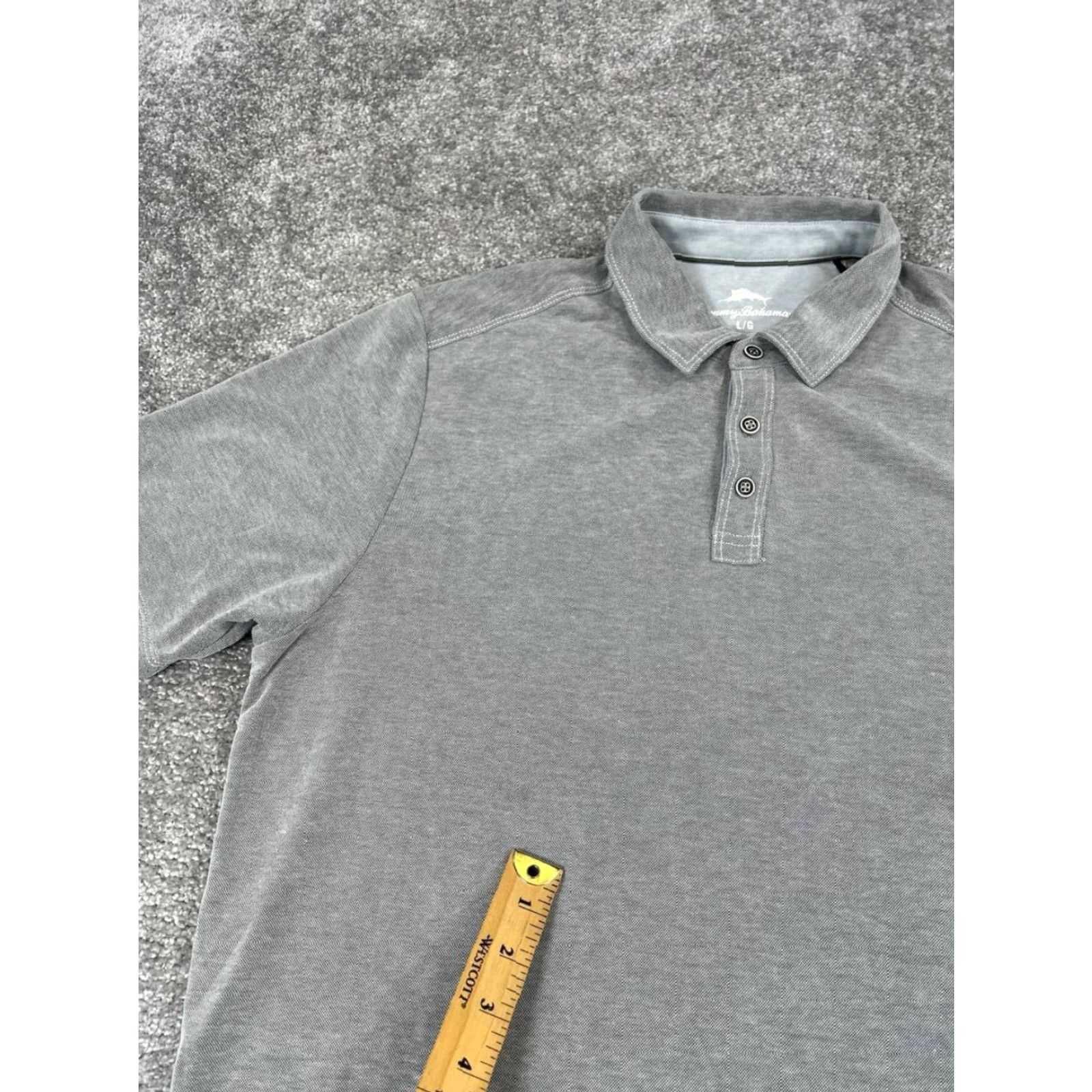 Tommy Bahama Tommy Bahama Polo Shirt Mens Large Gray Golf Shirt Polo Island Zone Regular Button Collared Short Sleeve Logo Vintage: No Size US L / EU 52-54 / 3 - 6 Thumbnail